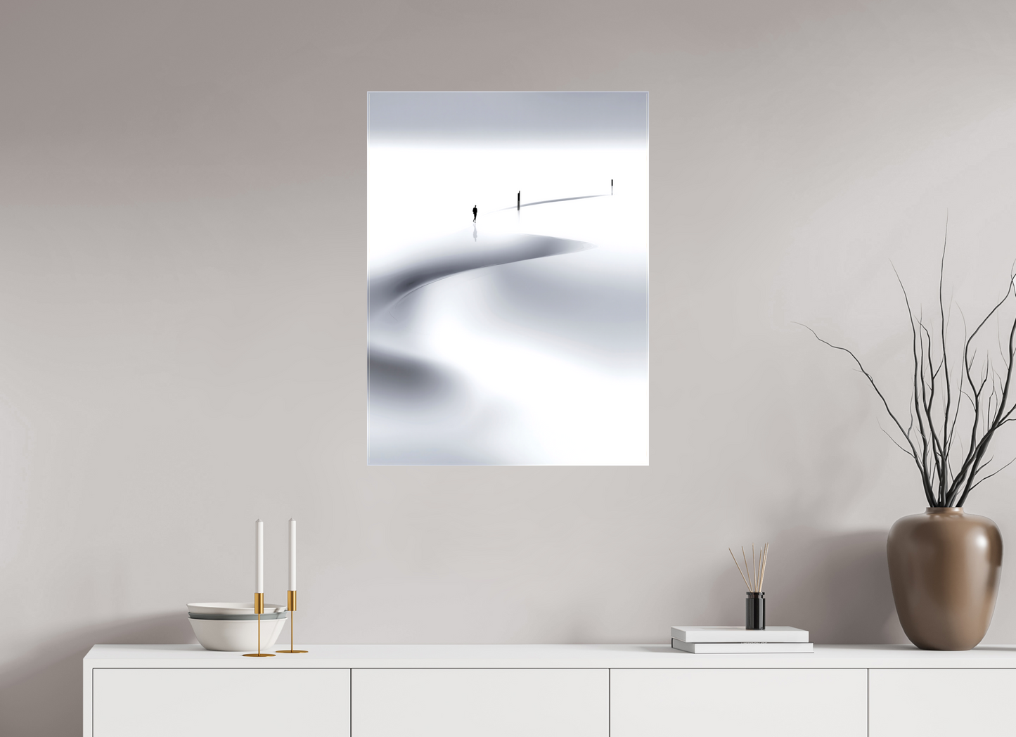 60 x 80 cm, Leinwand glänzend Weg der Gezeiten