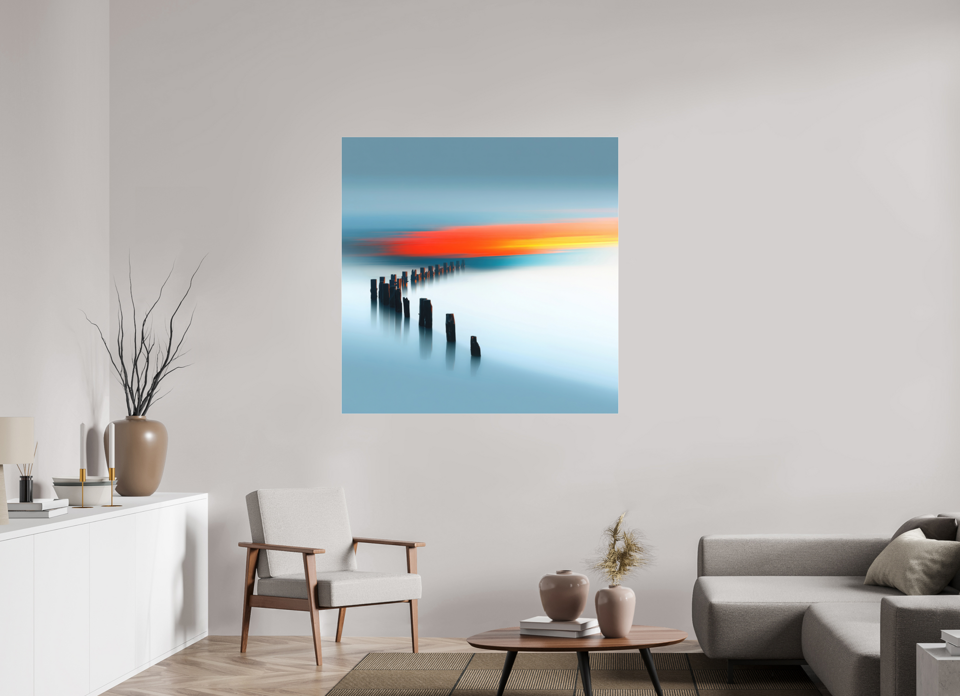 120 x 120 cm, Fine Art Pigmentdruck hinter Acrylglas Pfad ins Licht