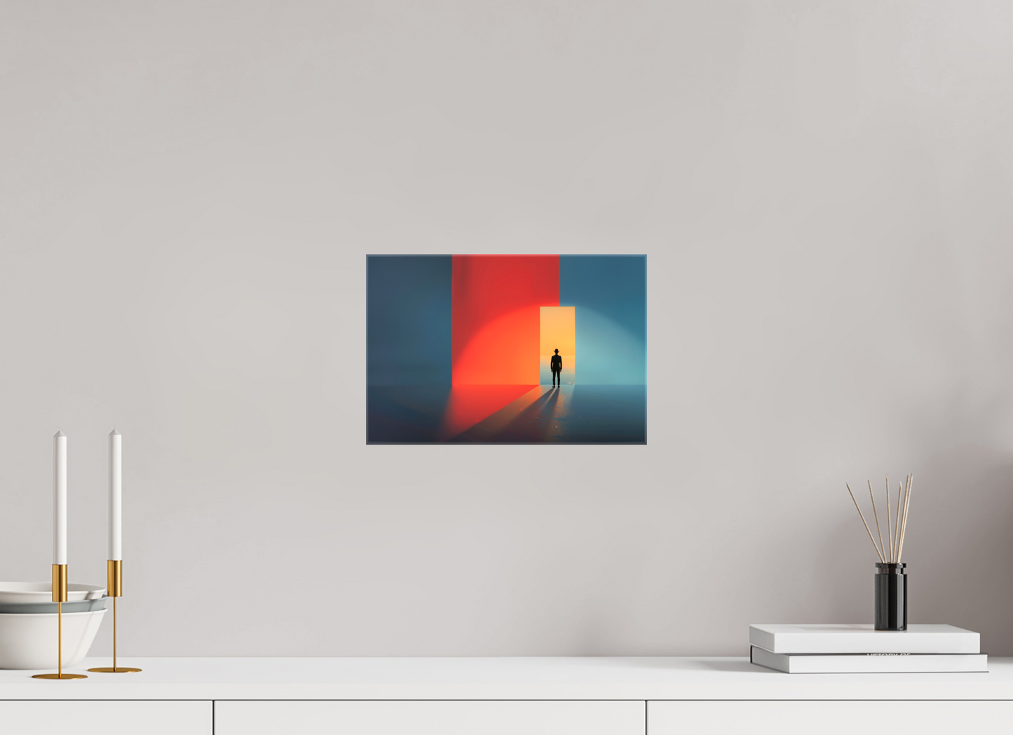 30 x 20 cm, Leinwand glänzend Tor zum Meer-03