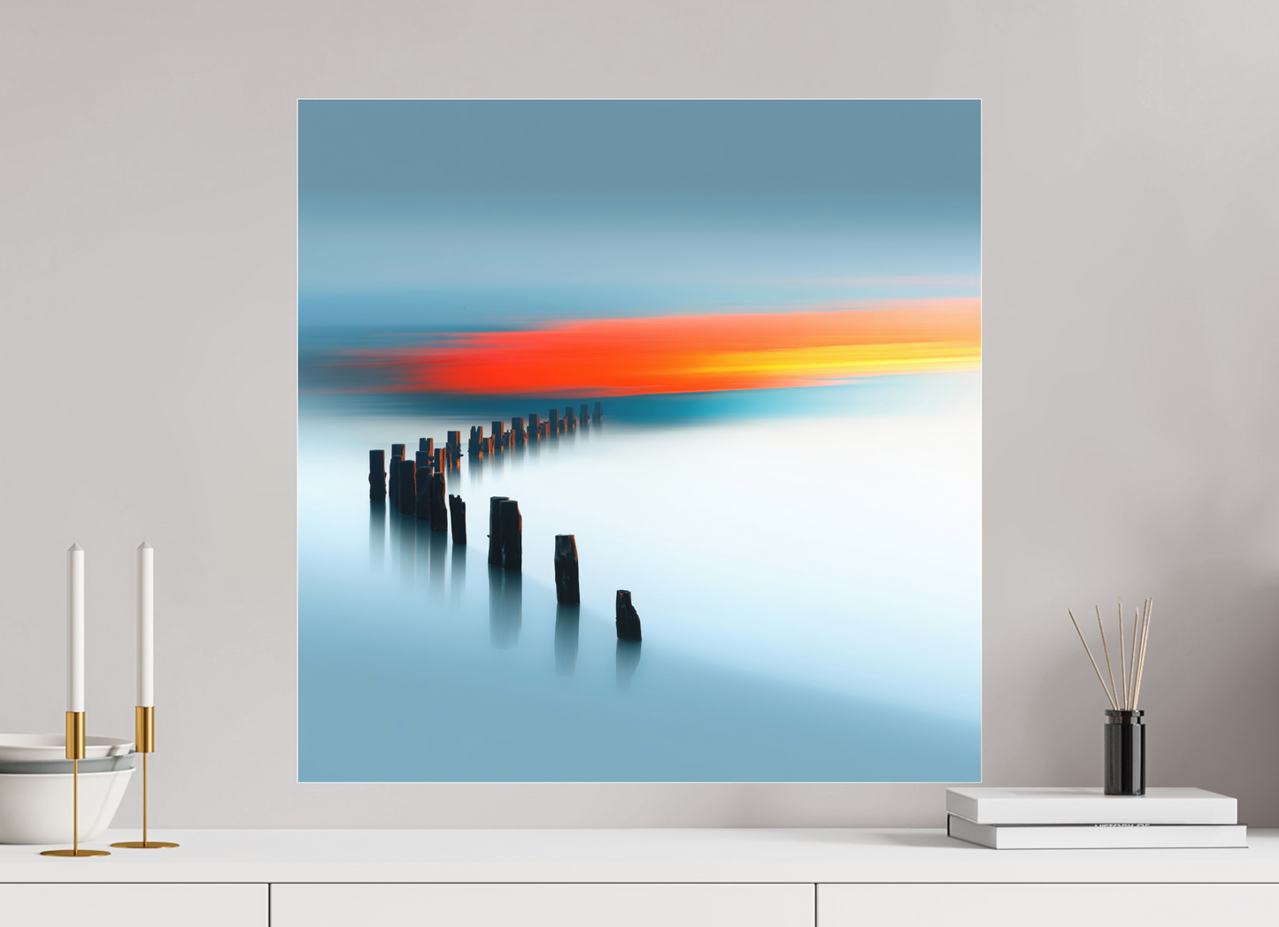 60 x 60 cm, Fine Art Pigmentdruck hinter Acrylglas Pfad ins Licht