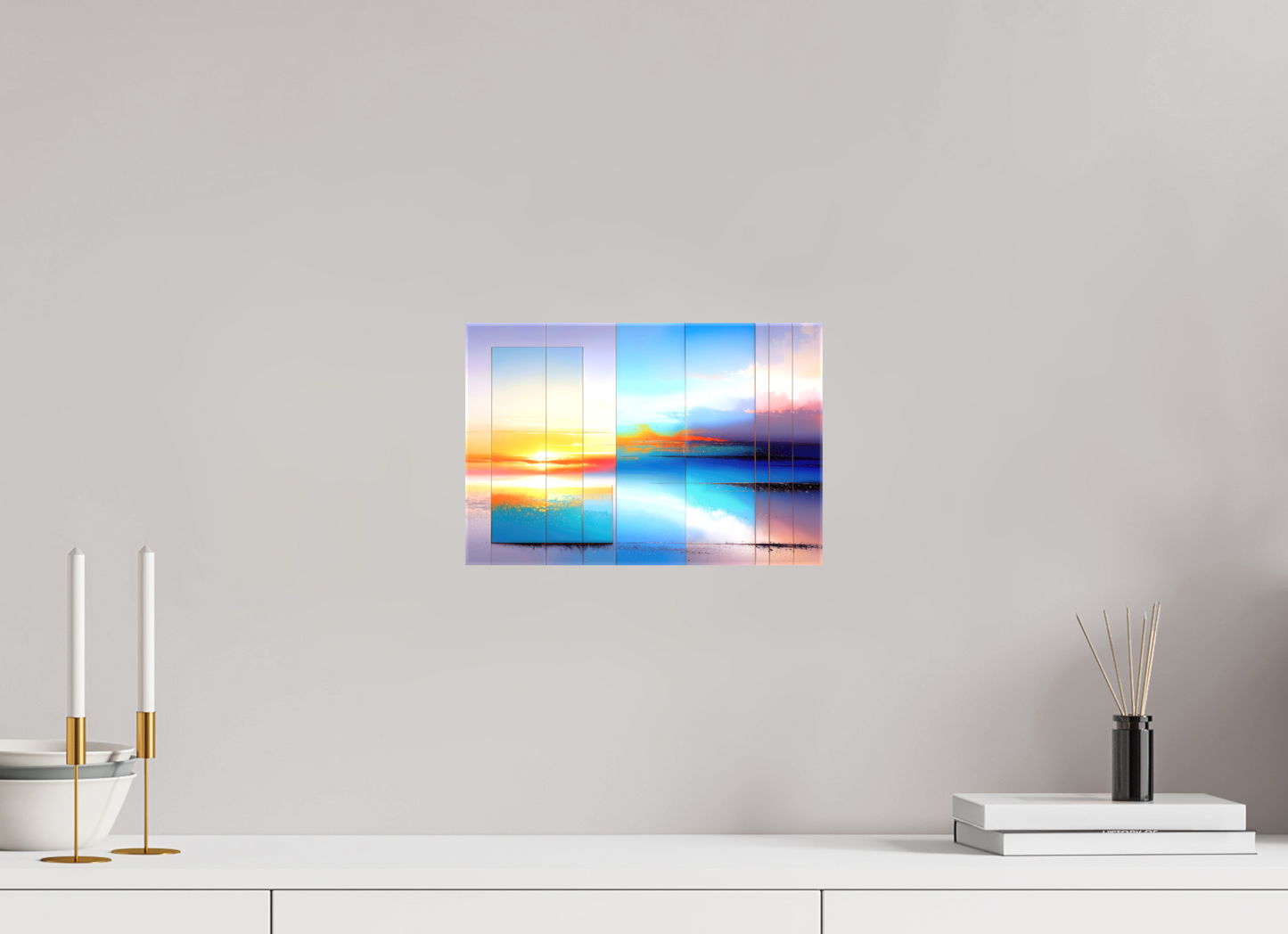 30 x 20 cm, Leinwand glänzend Fenster zum Meer-01