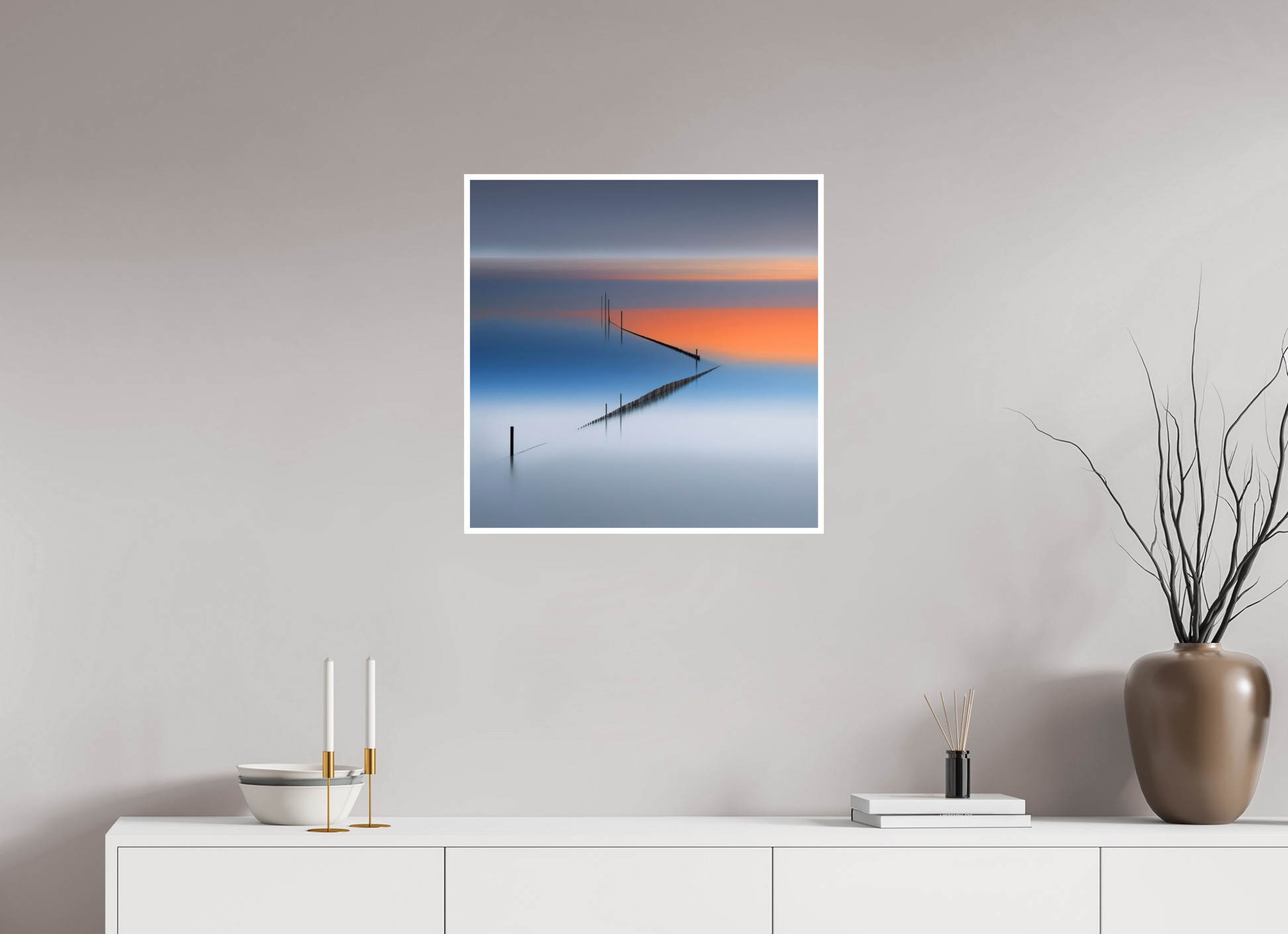 60 x 60 cm, Fine Art Print Hahnemühle Baryta Stille Linien