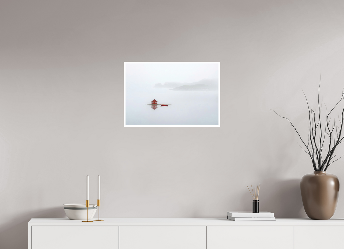 60 x 40 cm, Fine Art Print Hahnemühle Baryta Im Küstennebel ein Zuhause--Wandkunst, Fine Art Print, Leinwand, Acryldruck, Alu-Dibond