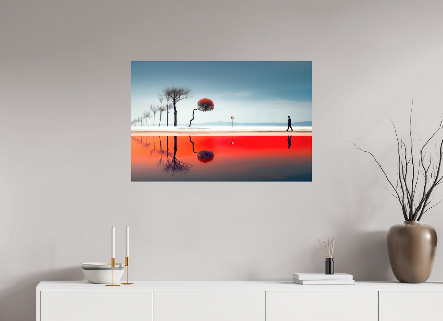 90 x 60 cm, Acrylglas glänzend standard Der Weg durch den Traumraum—Wandkunst, Fine Art Print, Leinwand, Acryldruck, Alu-Dibond