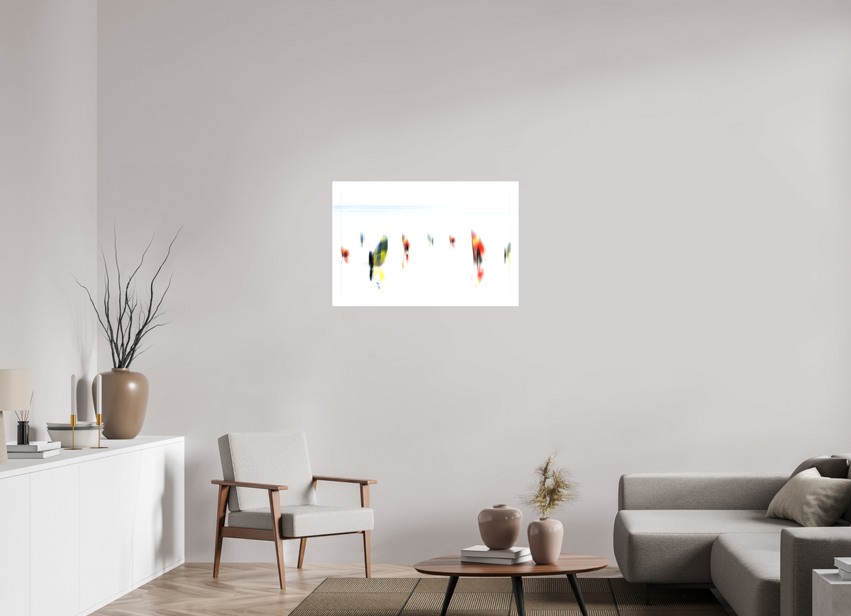90 x 60 cm, Leinwand glänzend Windspuren-Flüchtige Zeichen