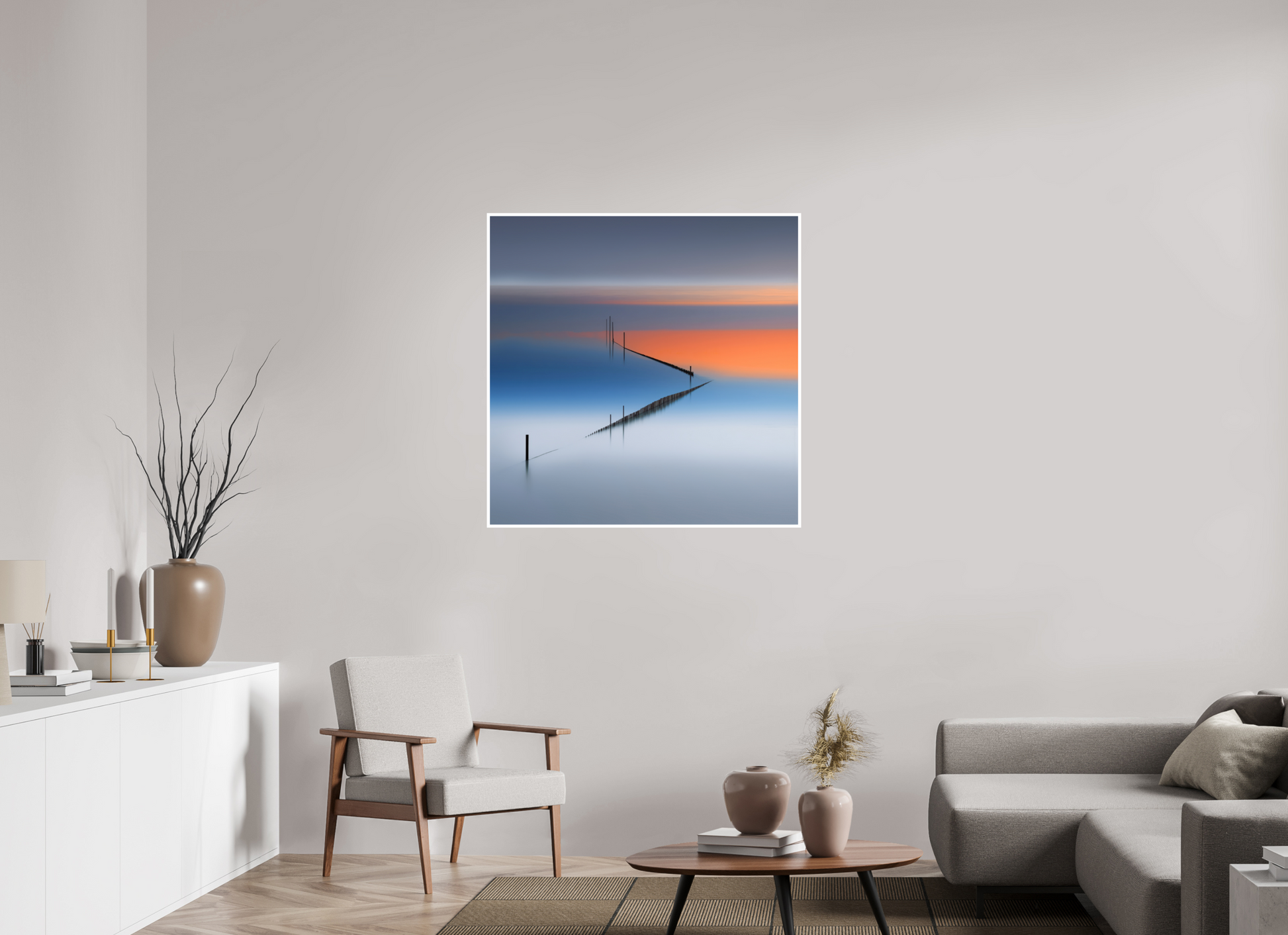 100 x 100 cm, Fine Art Print Hahnemühle Baryta Stille Linien
