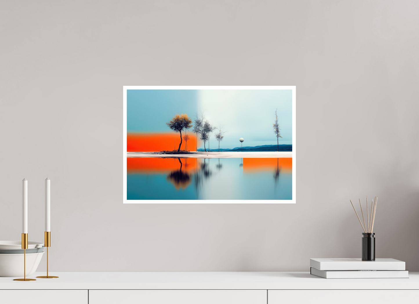 45 x 30 cm, Fine Art Print Hahnemühle Baryta Horizont der Gegensätze—Wandkunst, Fine Art Print, Leinwand, Acryldruck, Alu-Dibond