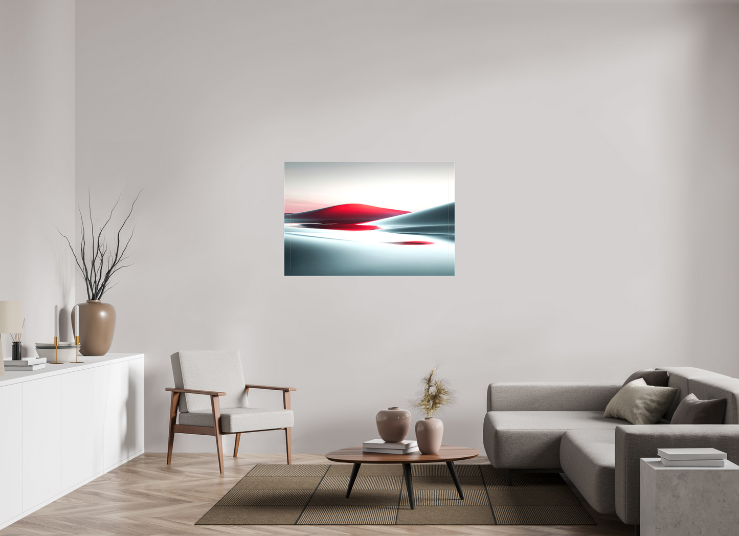 120 x 80 cm, Leinwand glänzend Die Stille der Dünen-06