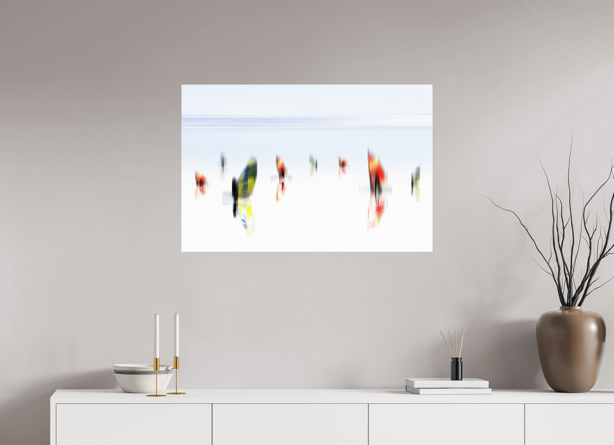 90 x 60 cm, Acrylglas glänzend standard Windspuren-Flüchtige Zeichen