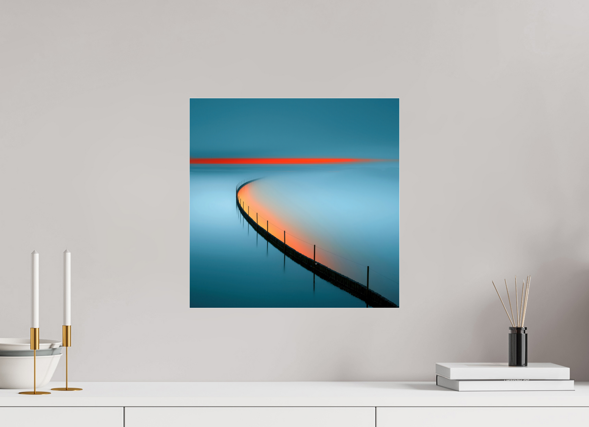 40 x 40 cm, Acrylglas glänzend standard Gezeitenfeuer