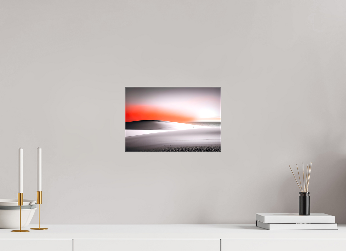 30 x 20 cm, Leinwand glänzend Verloren im Licht—Wandkunst, Fine Art Print, Leinwand, Acryldruck, Alu-Dibond