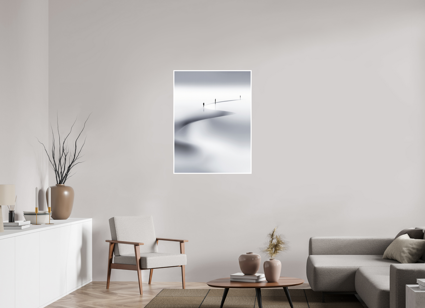 75 x 100 cm, Fine Art Print Hahnemühle Baryta Weg der Gezeiten