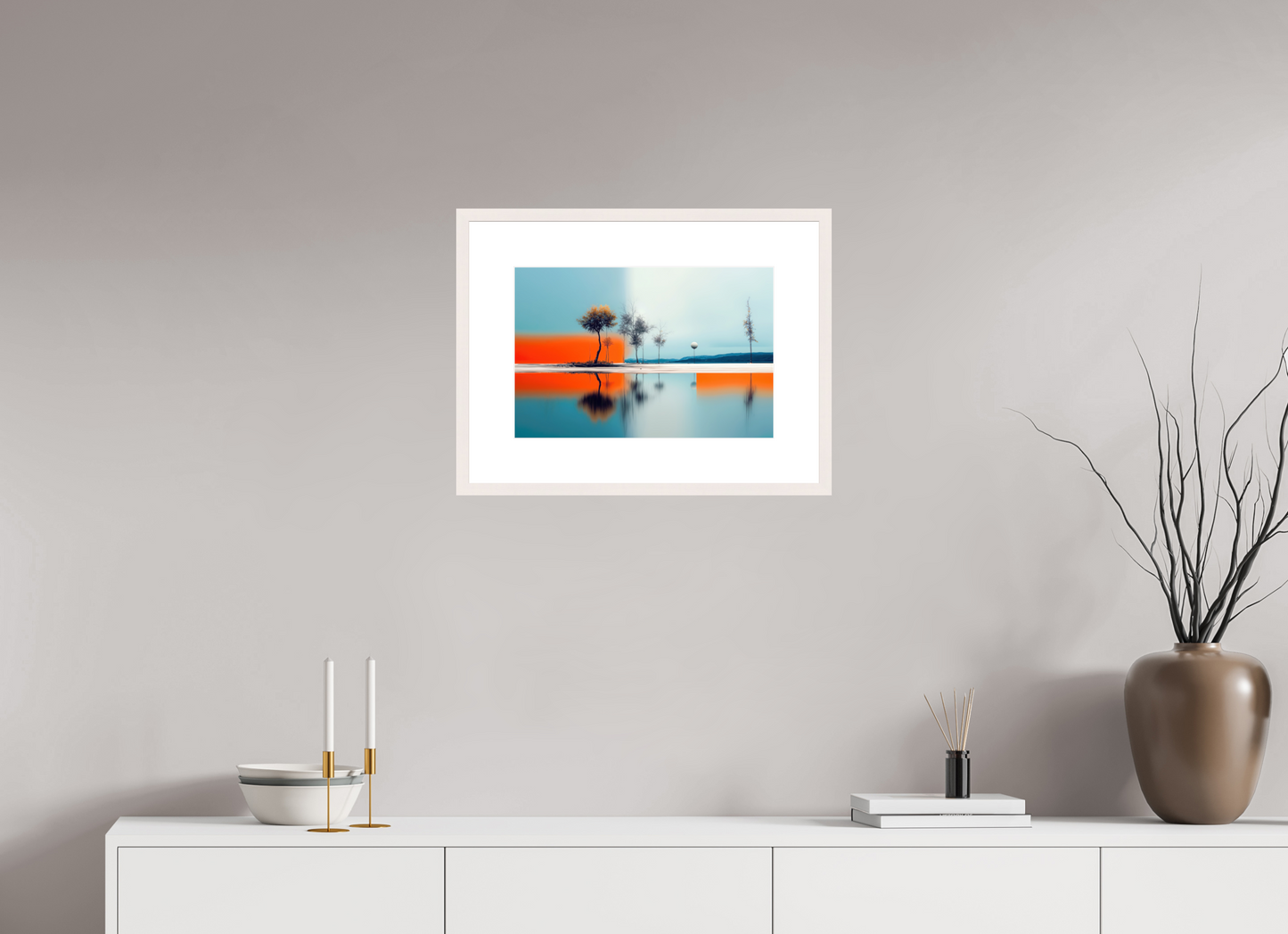 45 x 30 cm, Fine Art Print gerahmt Horizont der Gegensätze