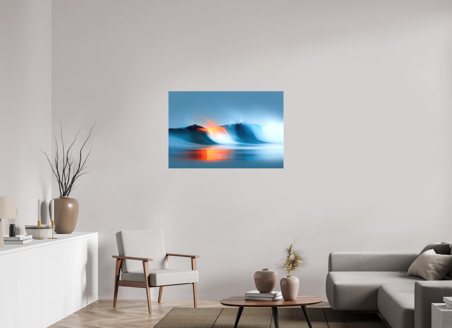 105 x 70 cm, Leinwand glänzend Schwelle im Licht