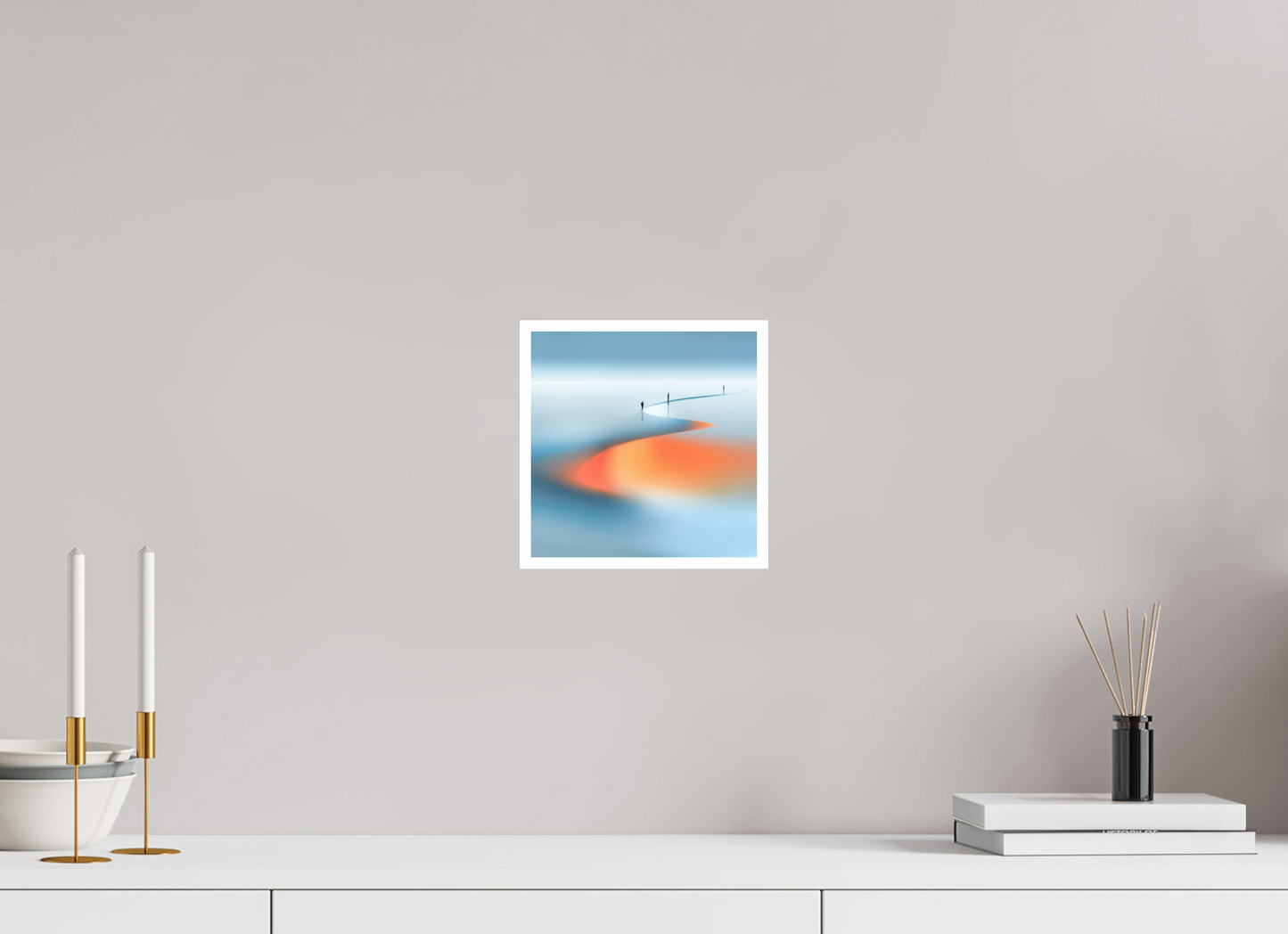 20 x 20 cm, Fine Art Print Hahnemühle Baryta Weg der Gezeiten - square