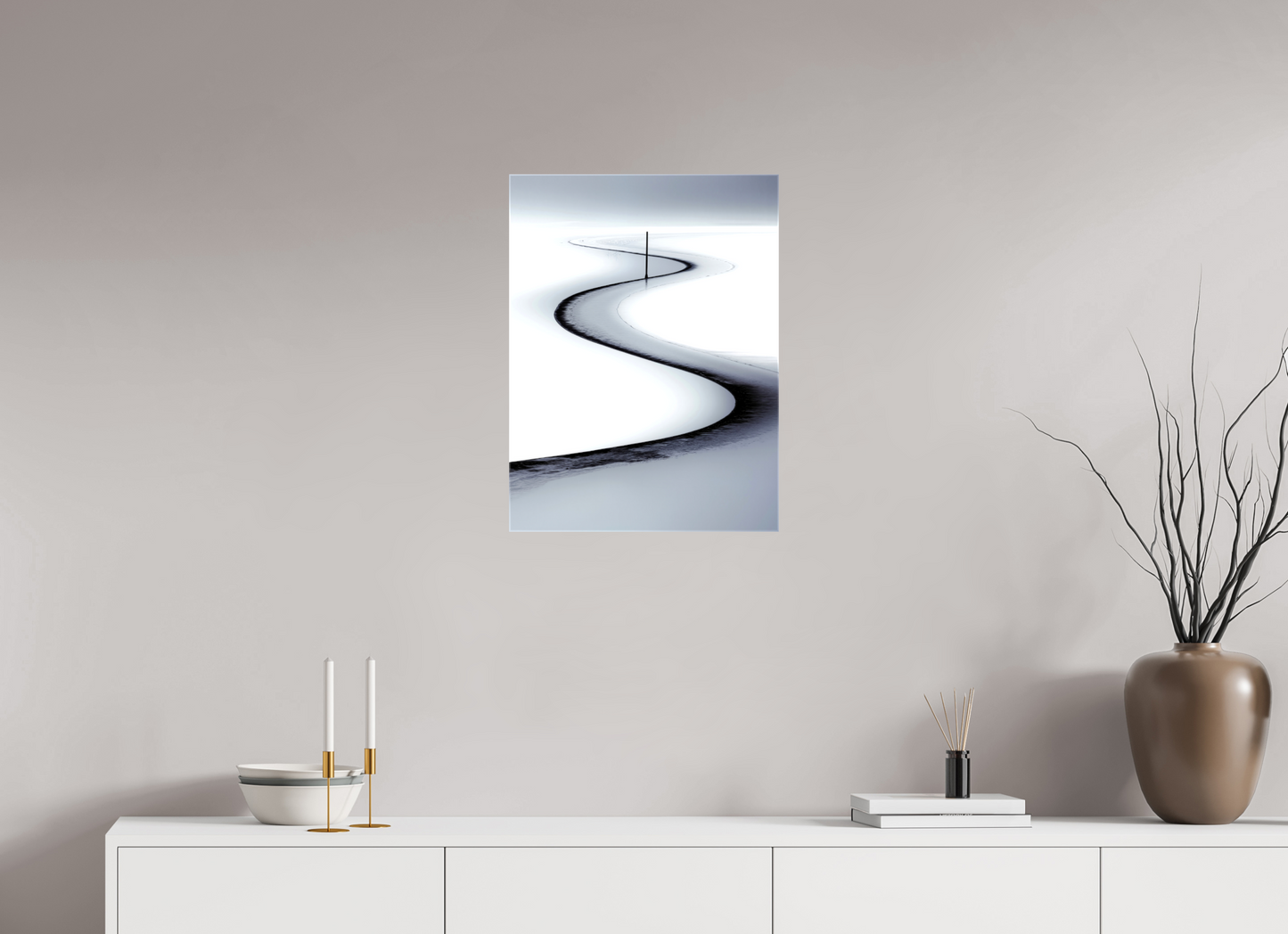 45 x 60 cm, Leinwand glänzend Priel