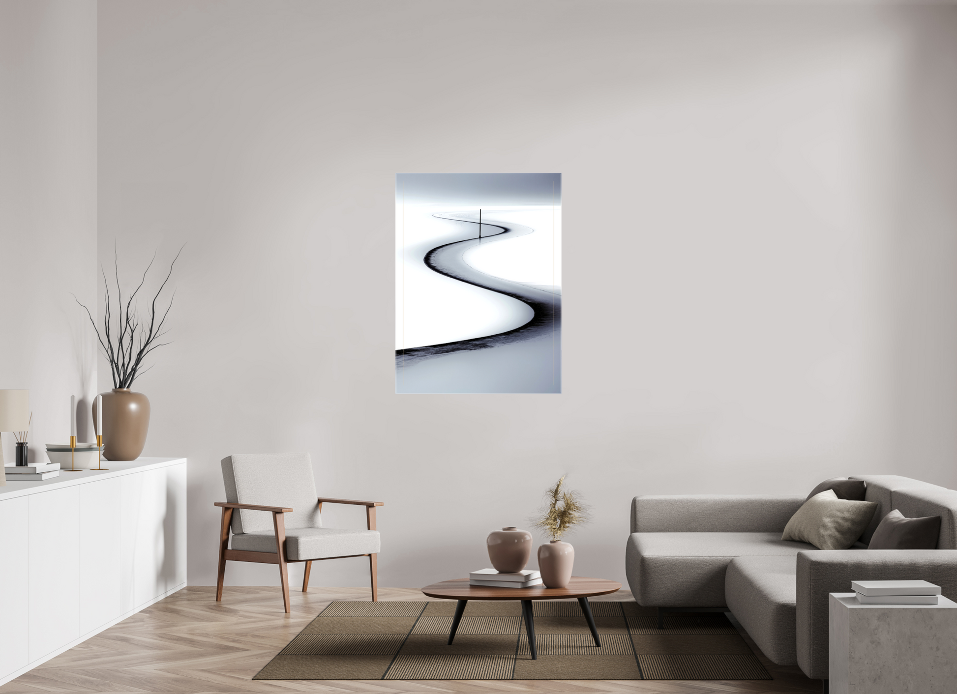 90 x 120 cm, Leinwand glänzend Priel