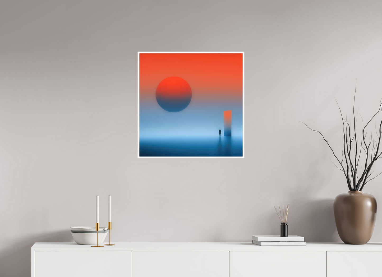 60 x 60 cm, Fine Art Print Hahnemühle Baryta Passage ins Abendrot