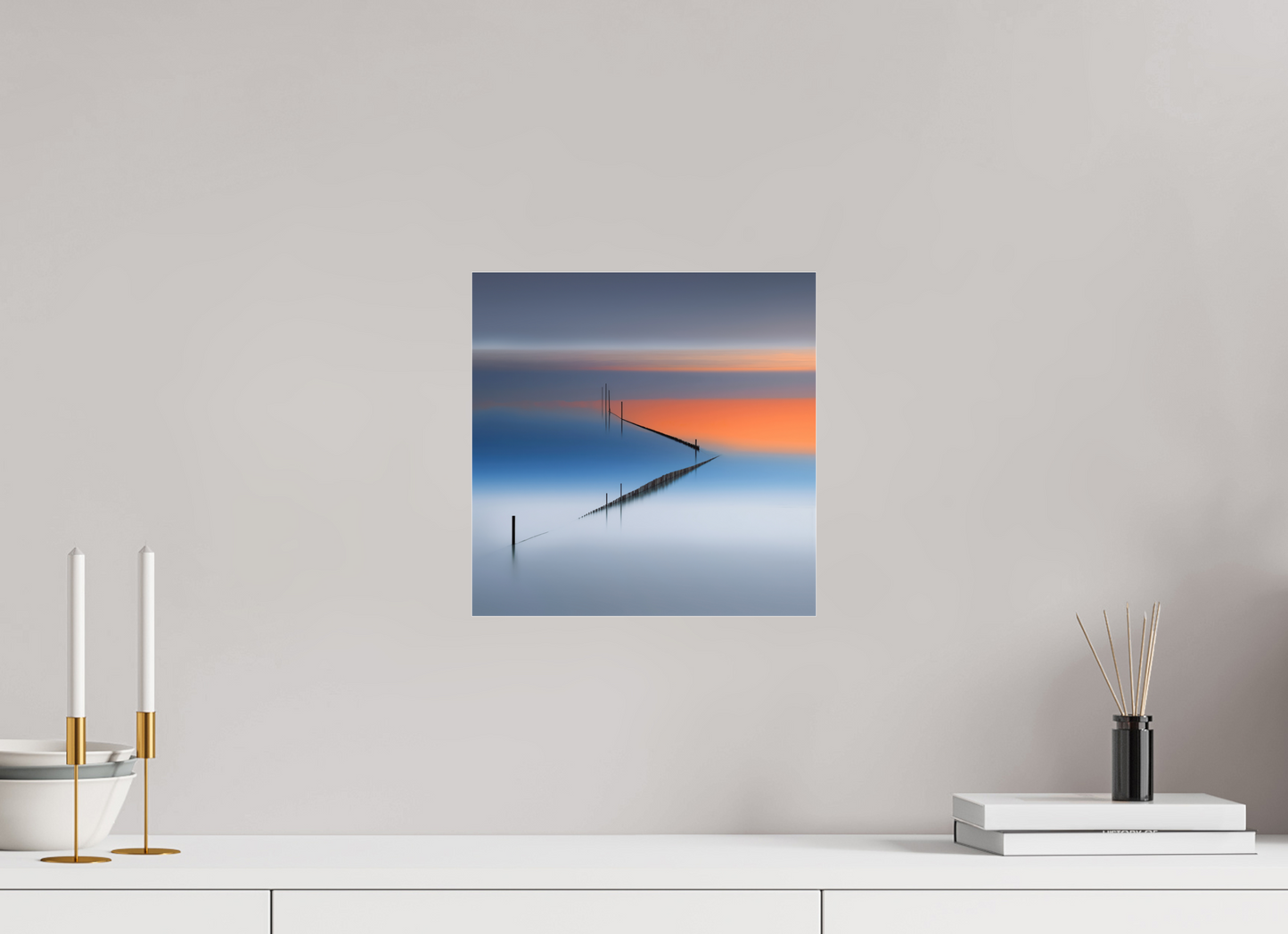 30 x 30 cm, Acrylglas glänzend standard Stille Linien