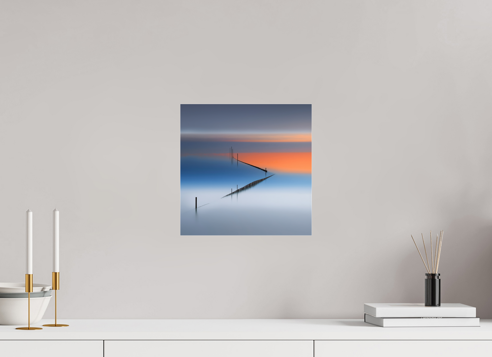 30 x 30 cm, Acrylglas glänzend standard Stille Linien