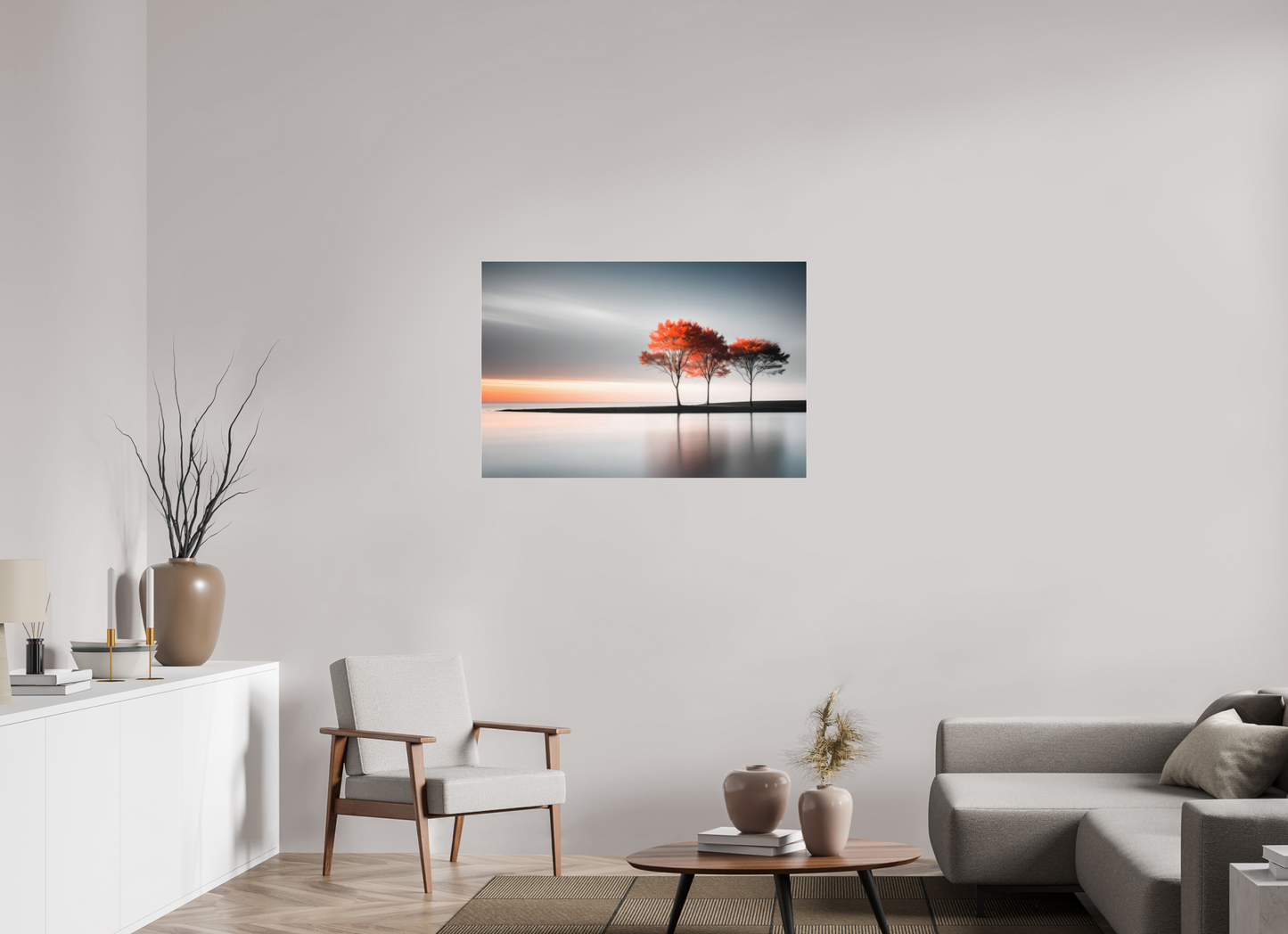 105 x 70 cm, Acrylglas glänzend standard Stille am Ufer-02