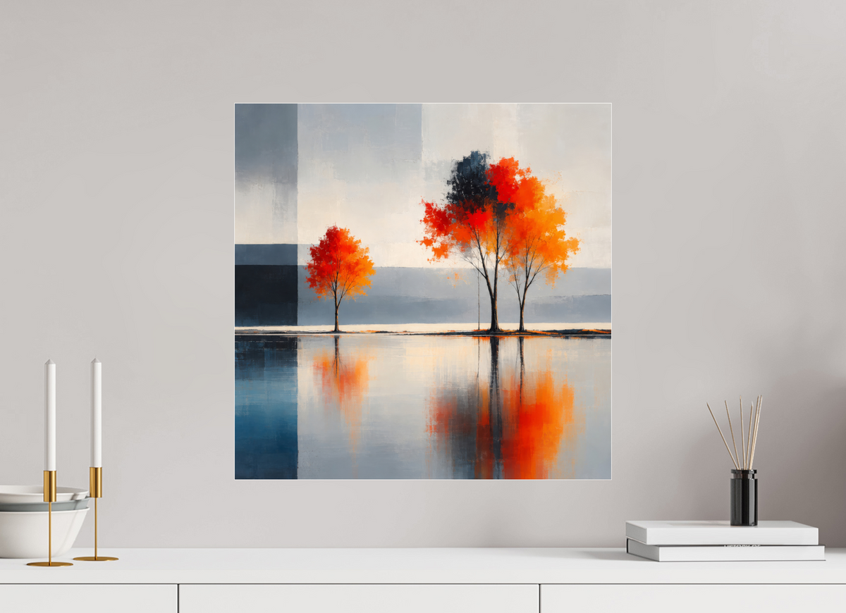 50 x 50 cm, Acrylglas glänzend standard Herbst zwischen den Welten