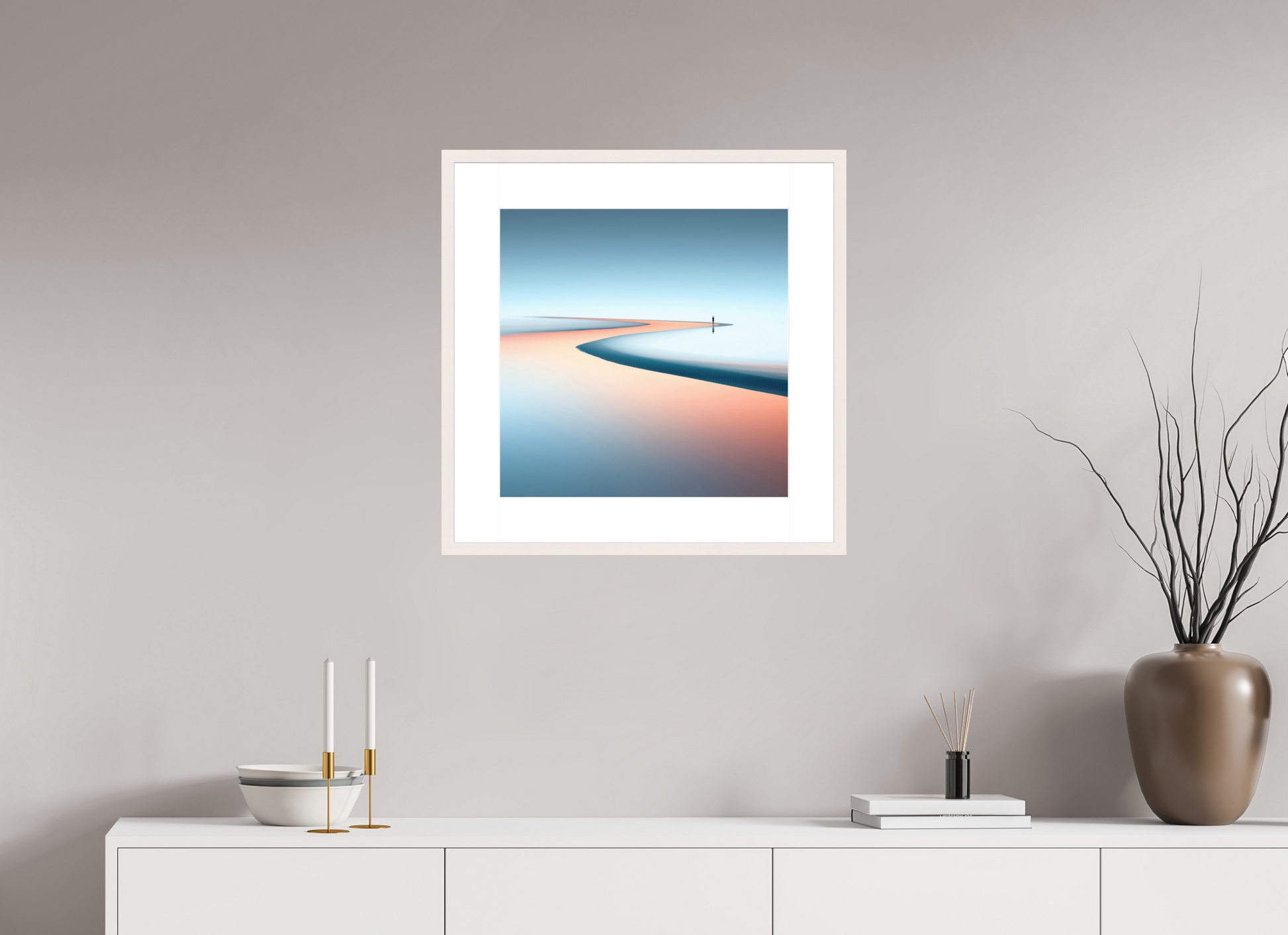 50 x 50 cm, Fine Art Print gerahmt Am Rand der Unendlichkeit