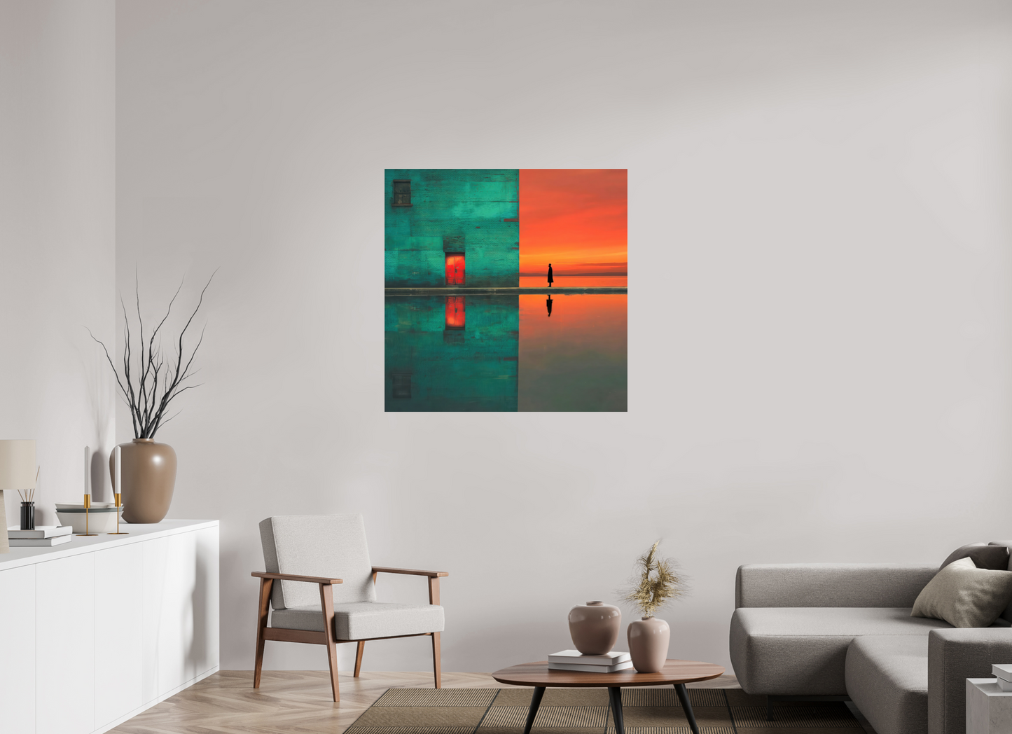 100 x 100 cm, Acrylglas glänzend standard Schwelle zum Meer
