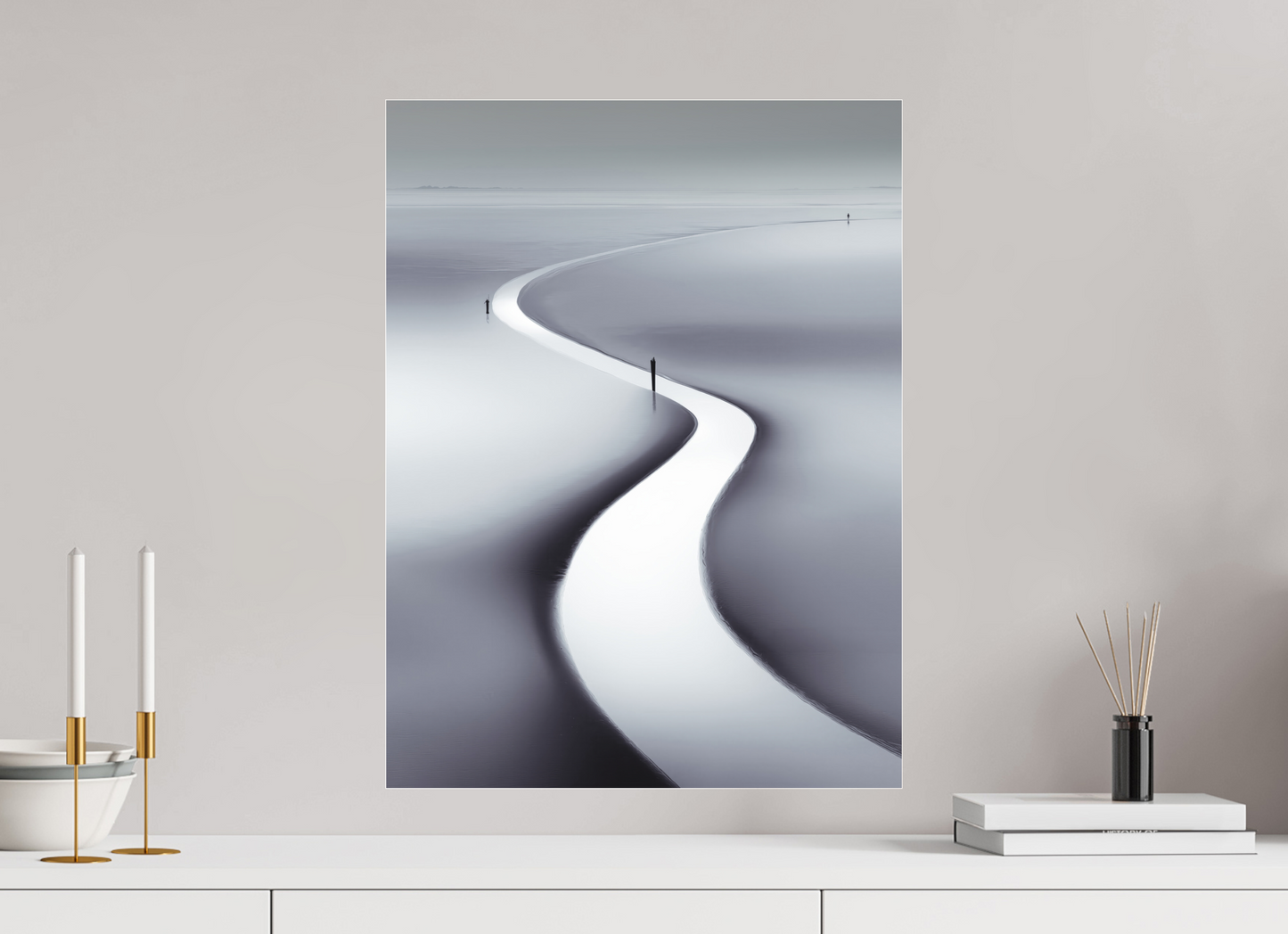 45 x 60 cm, Fine Art Pigmentdruck hinter Acrylglas Wattenmeer-103