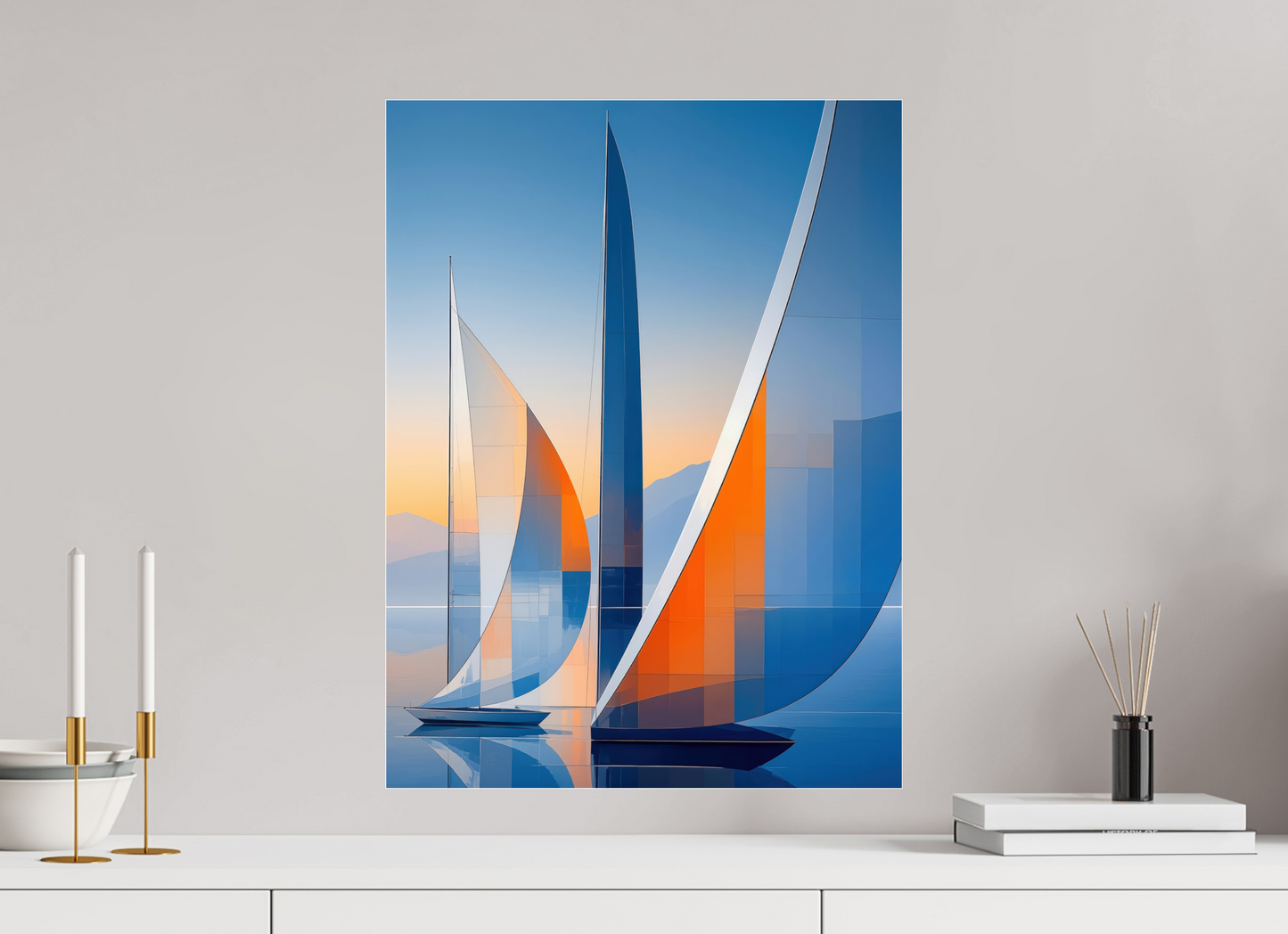 45 x 60 cm, Acrylglas glänzend standard Segelräume