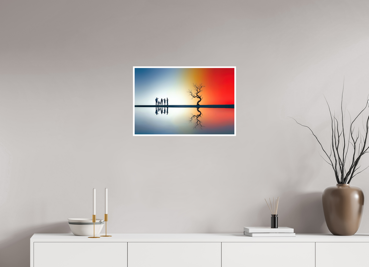 60 x 40 cm, Fine Art Print Hahnemühle Baryta Begegnung am stillen Meer—Wandkunst, Fine Art Print, Leinwand, Acryldruck, Alu-Dibond