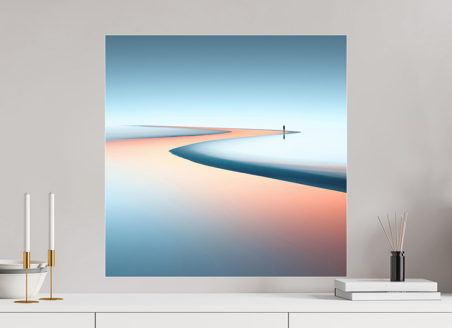 60 x 60 cm, Fine Art Pigmentdruck hinter Acrylglas Am Rand der Unendlichkeit
