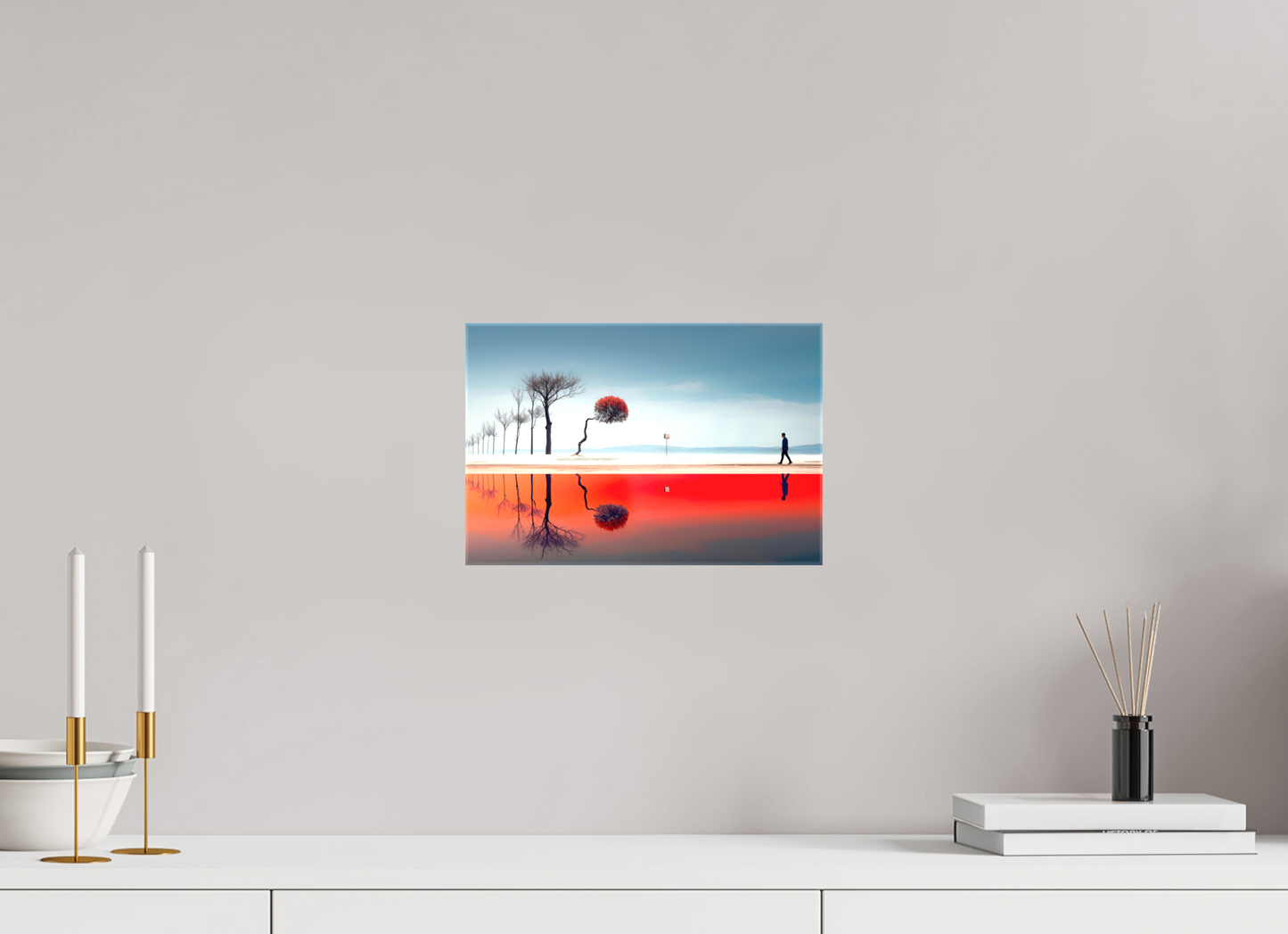 30 x 20 cm, Leinwand glänzend Der Weg durch den Traumraum
