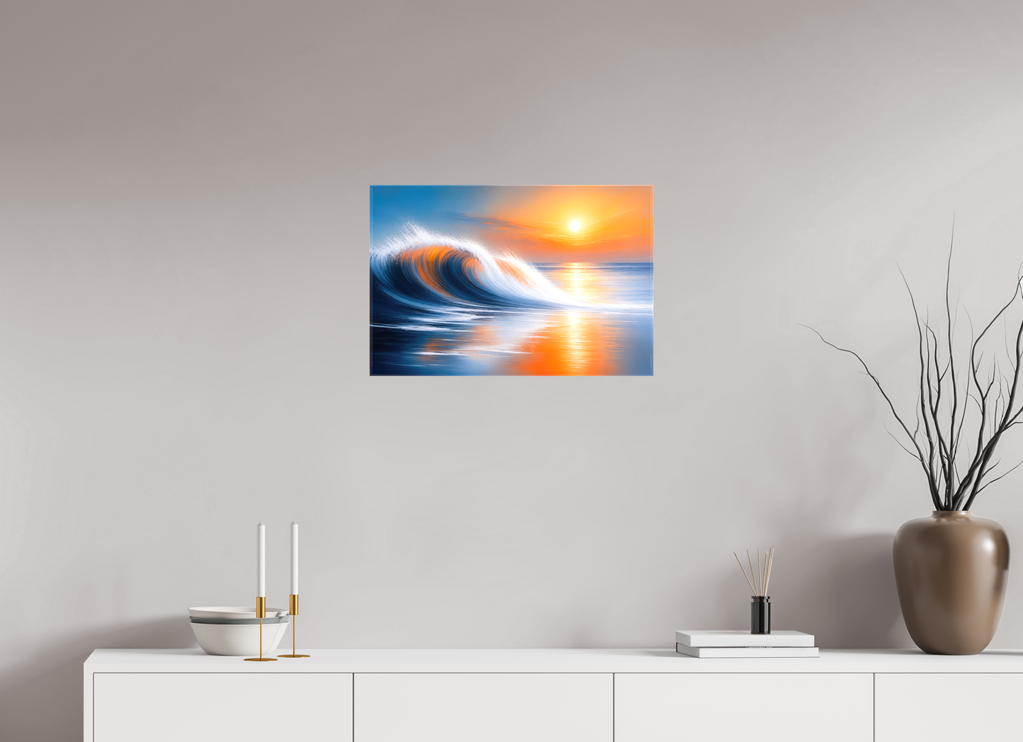 60 x 40 cm, Leinwand glänzend Tragendes Licht—Wandkunst, Fine Art Print, Leinwand, Acryldruck, Alu-Dibond