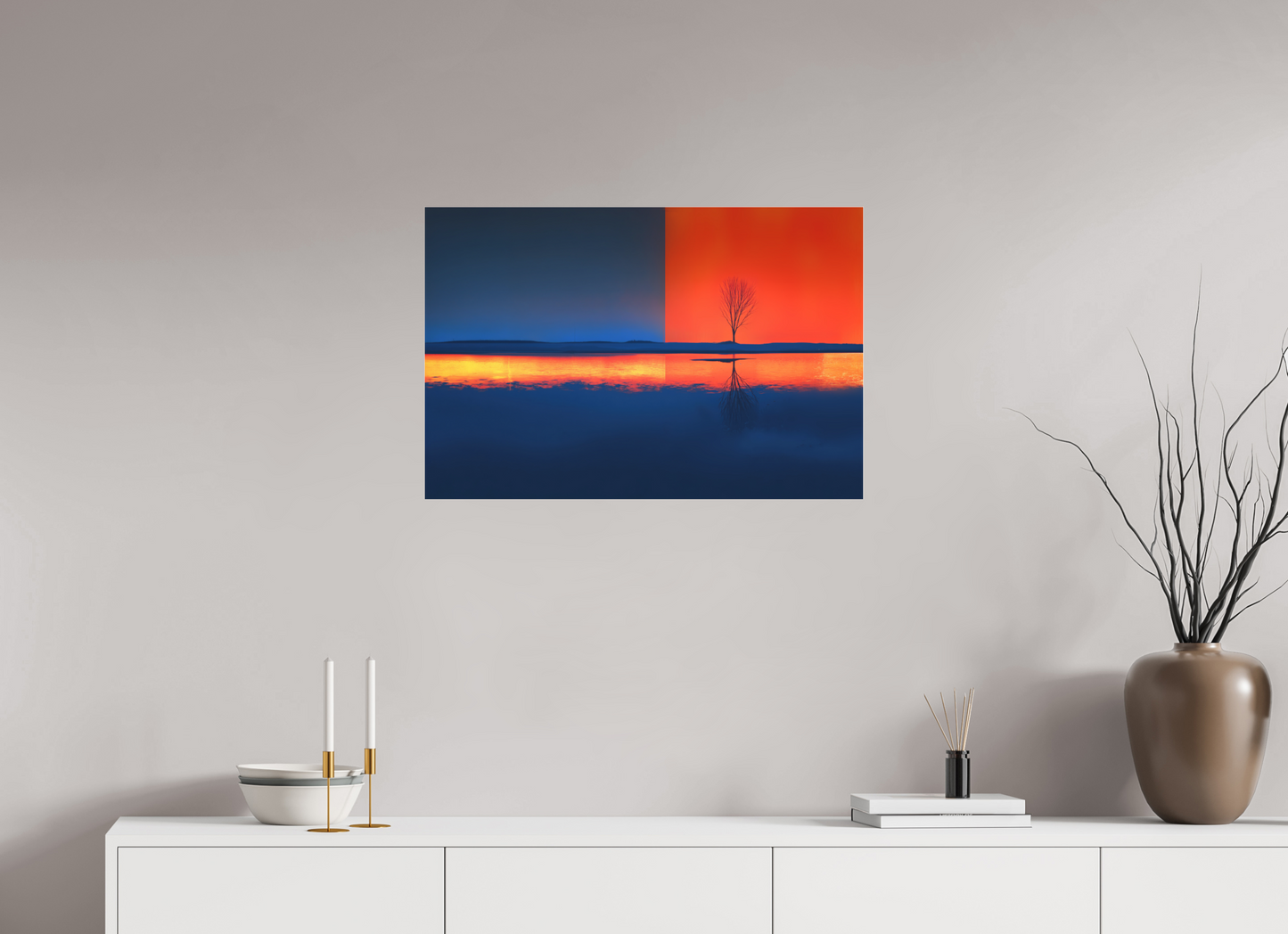 75 x 50 cm, Fine Art Pigmentdruck hinter Acrylglas Grenze des Lichts—Wandkunst, Fine Art Print, Leinwand, Acryldruck, Alu-Dibond