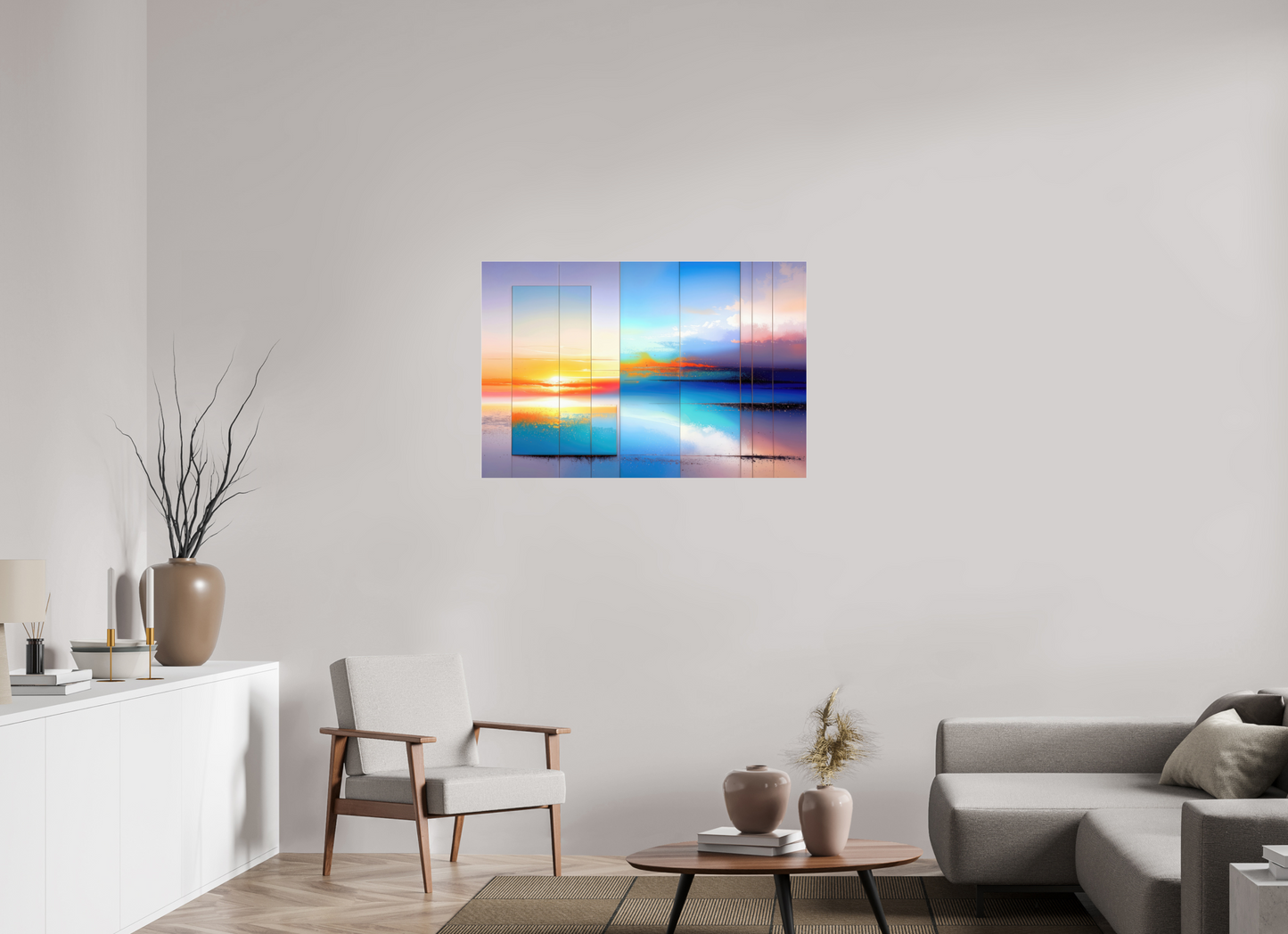 105 x 70 cm, Acrylglas glänzend standard Fenster zum Meer-01—Wandkunst, Fine Art Print, Leinwand, Acryldruck, Alu-Dibond