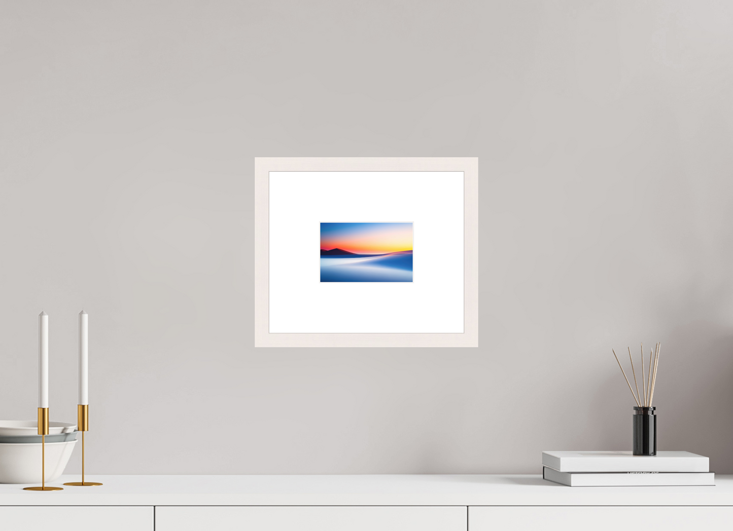 15 x 10 cm, Fine Art Print gerahmt Die Stille der Dünen-02