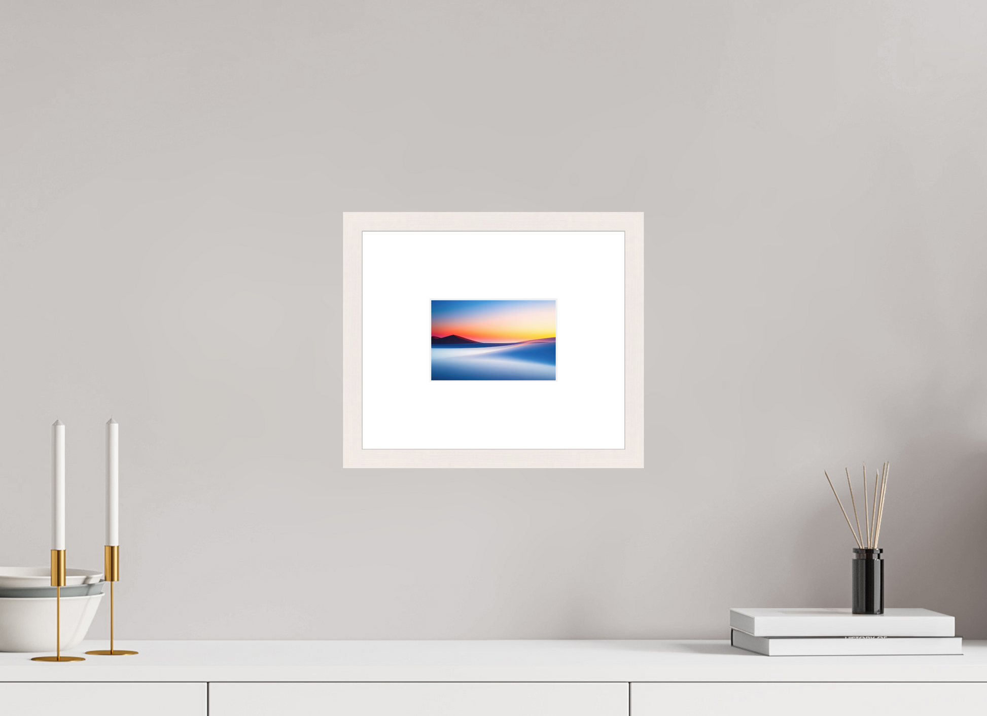 15 x 10 cm, Fine Art Print gerahmt Die Stille der Dünen-02