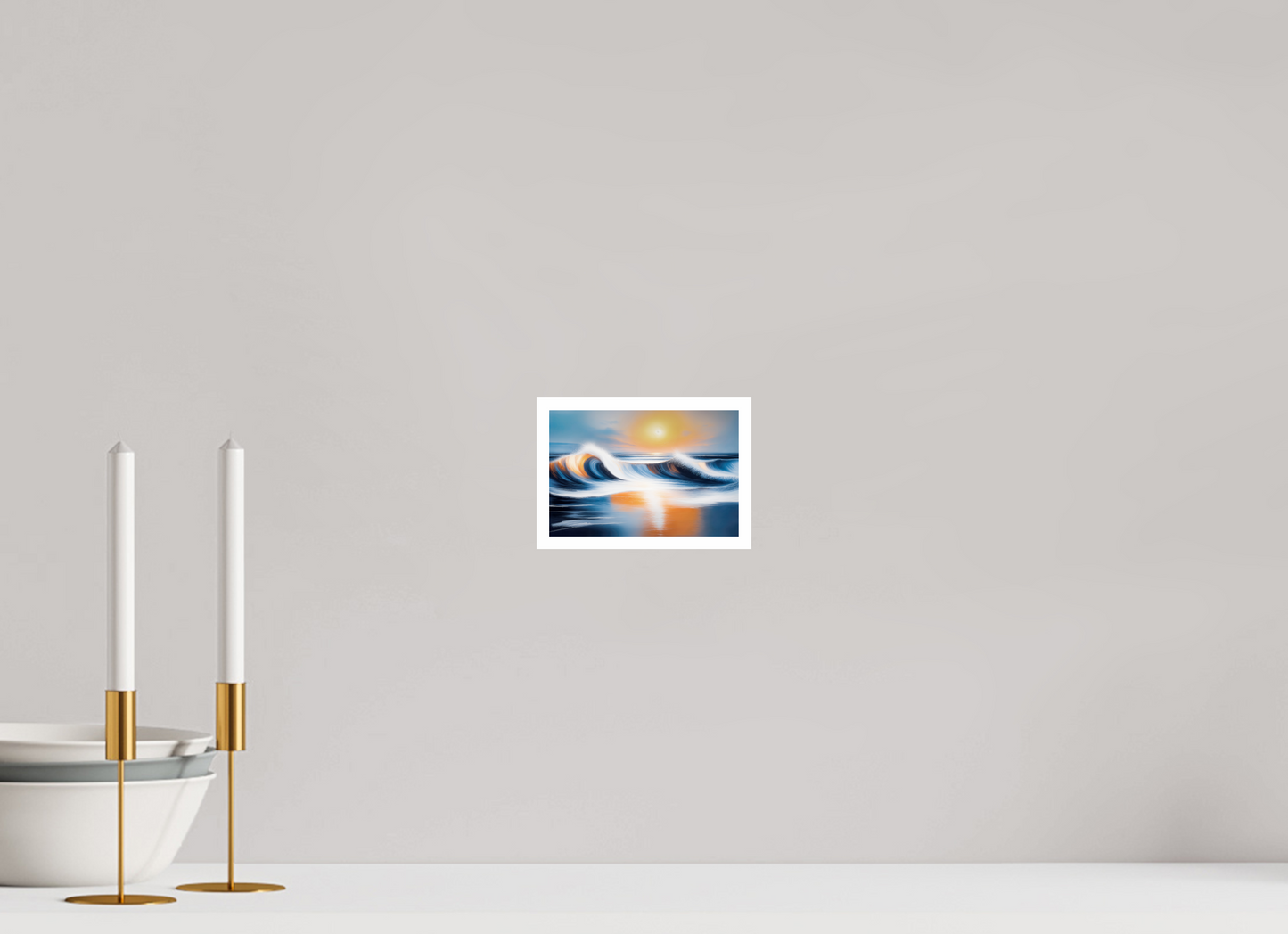 15 x 10 cm, Fine Art Print Hahnemühle Baryta Dialog der Wellen
