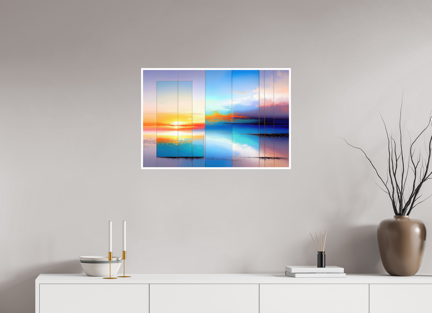75 x 50 cm, Fine Art Print Hahnemühle Baryta Fenster zum Meer-01—Wandkunst, Fine Art Print, Leinwand, Acryldruck, Alu-Dibond