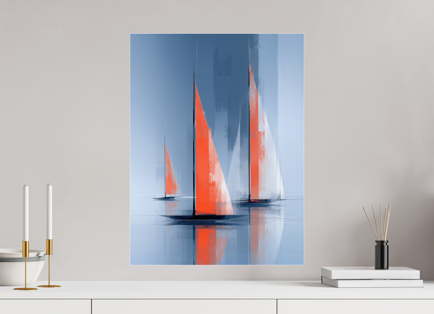 45 x 60 cm, Acrylglas glänzend standard Orange Zeichen