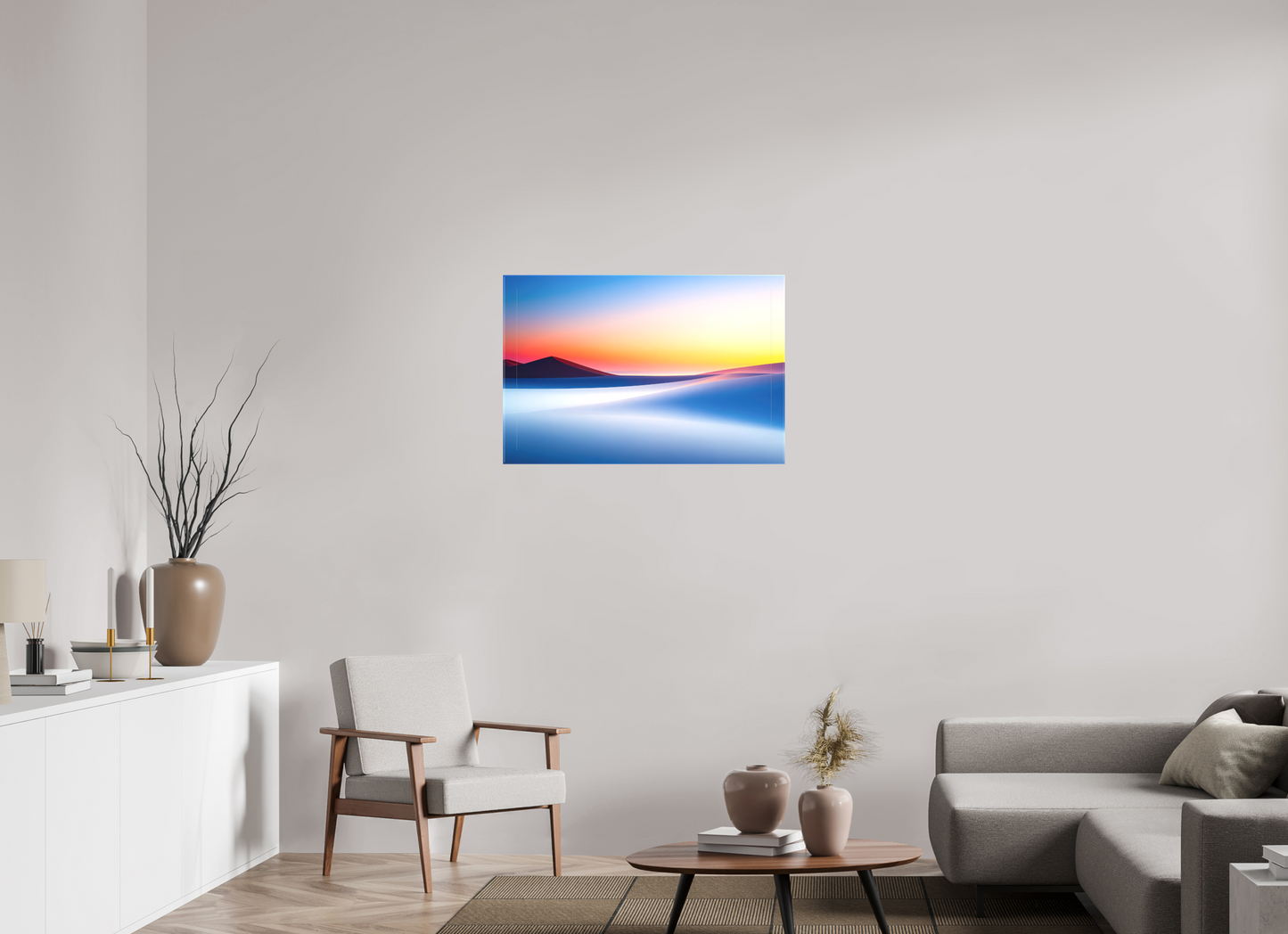 90 x 60 cm, Leinwand glänzend Die Stille der Dünen-02