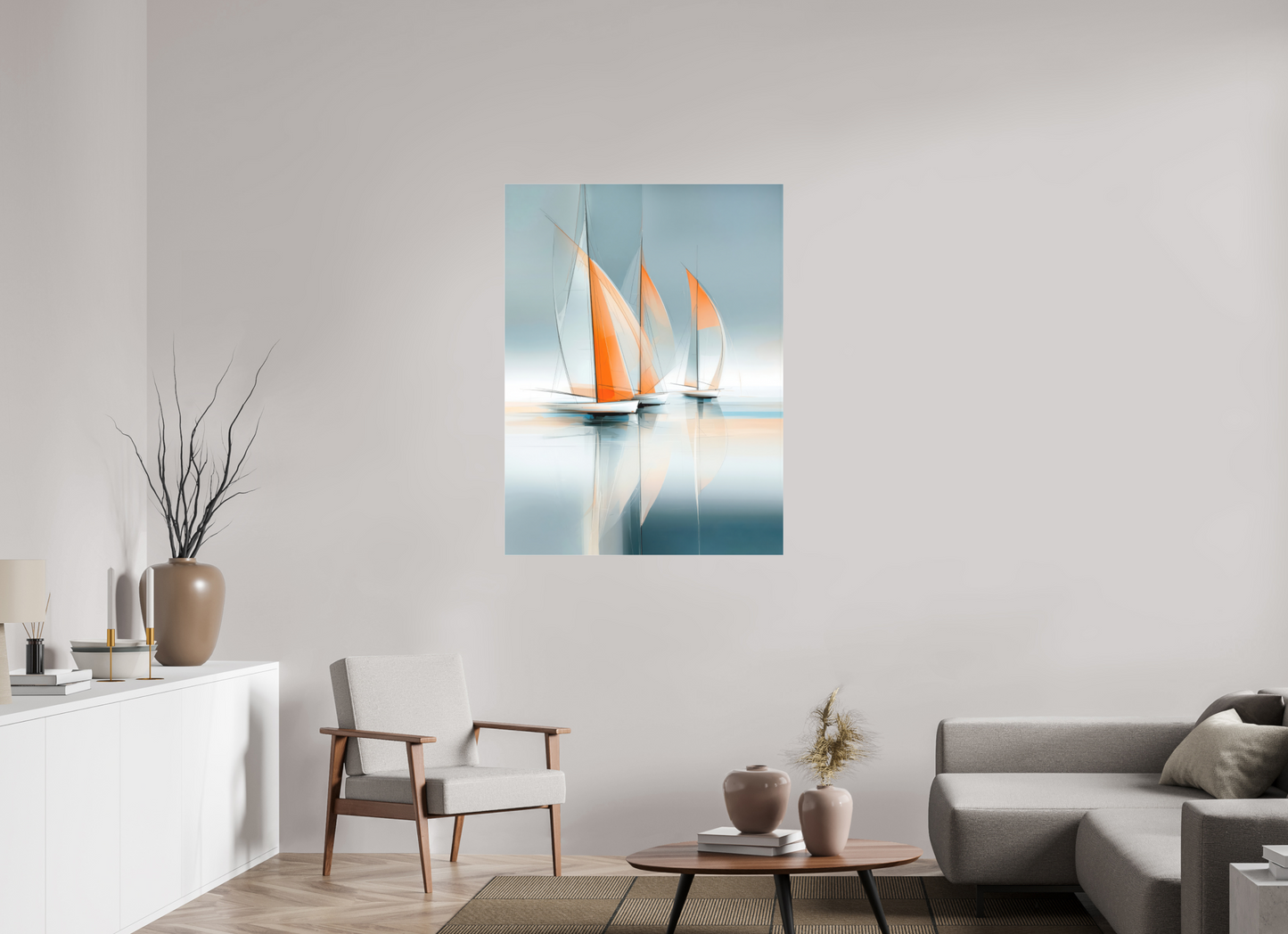 90 x 120 cm, Fine Art Pigmentdruck hinter Acrylglas Linien im Wind