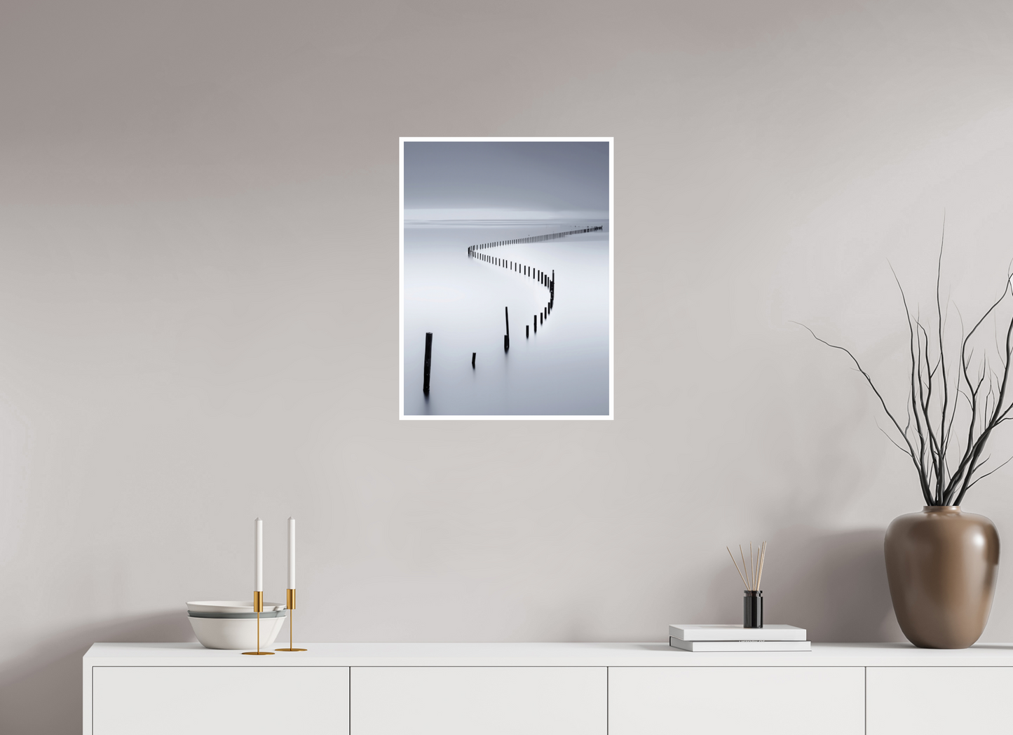 45 x 60 cm, Fine Art Print Hahnemühle Baryta Lichtweg im Watt