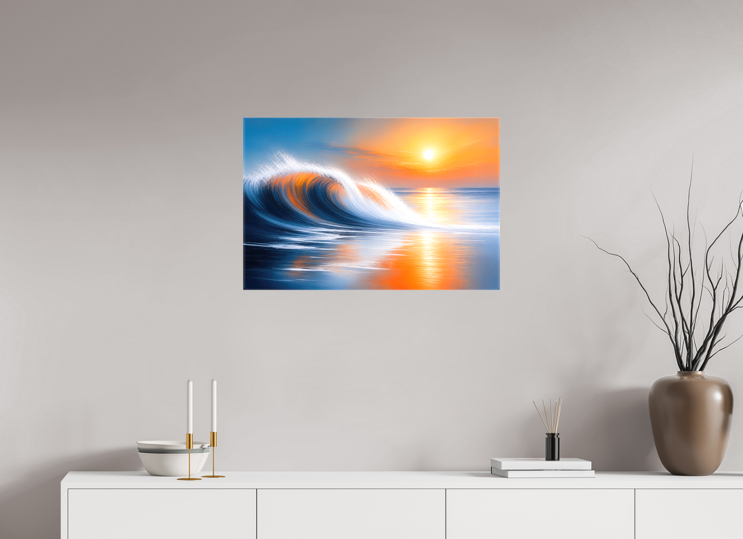 75 x 50 cm, Leinwand glänzend Tragendes Licht—Wandkunst, Fine Art Print, Leinwand, Acryldruck, Alu-Dibond