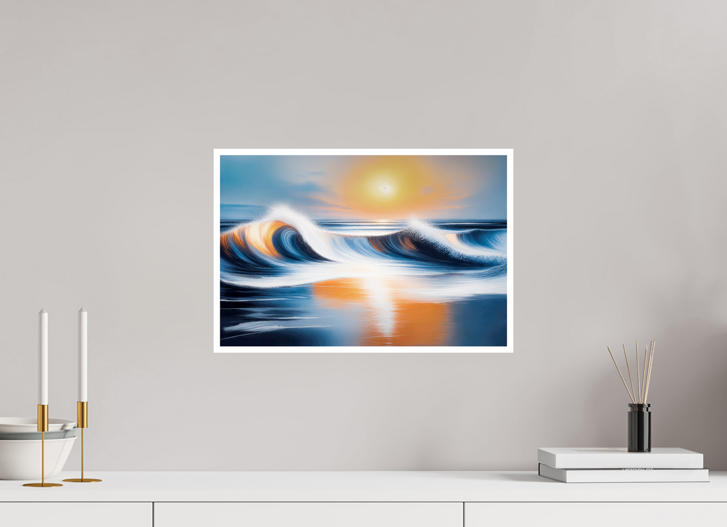 45 x 30 cm, Fine Art Print Hahnemühle Baryta Dialog der Wellen