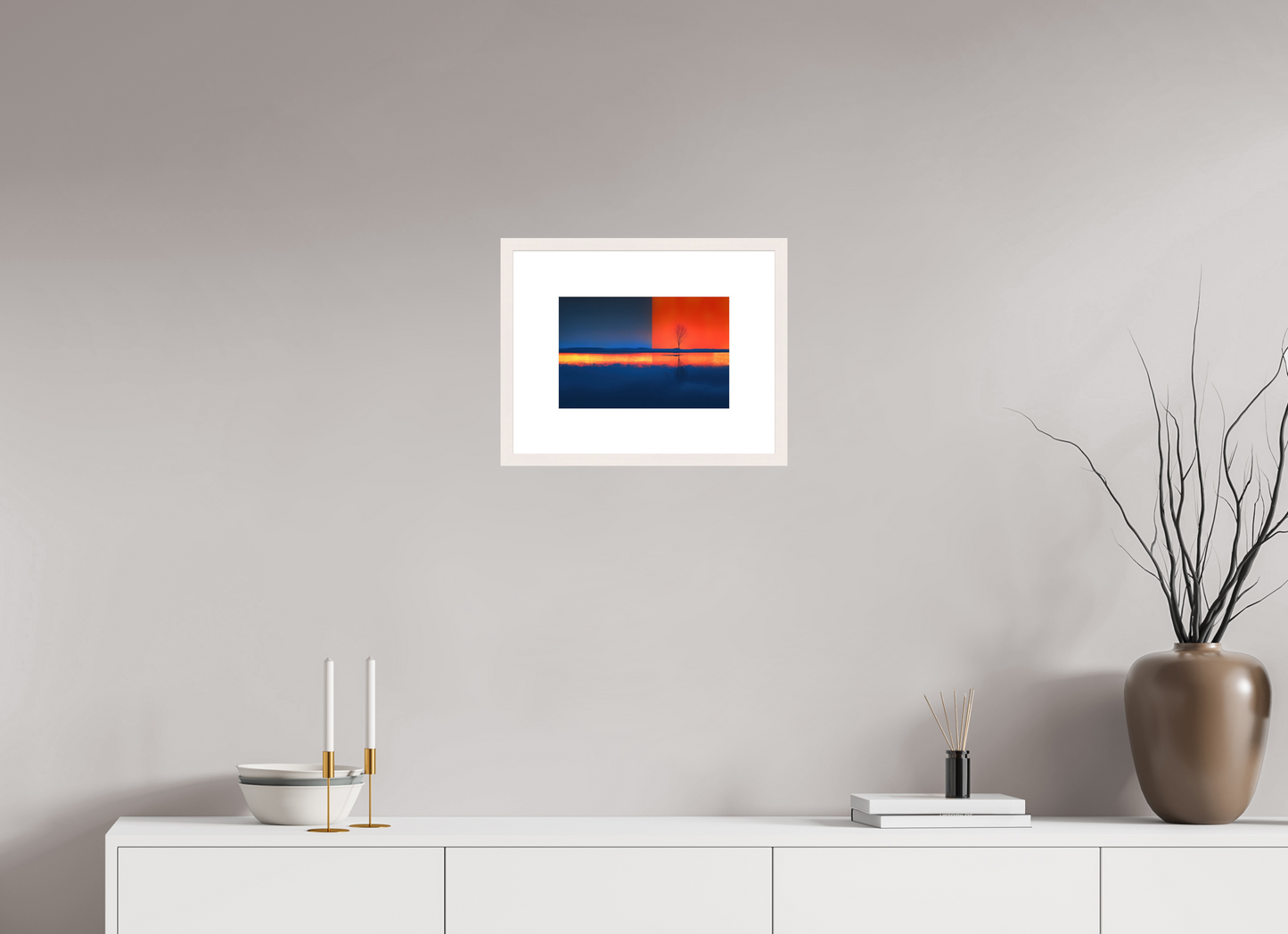 30 x 20 cm, Fine Art Print gerahmt Grenze des Lichts