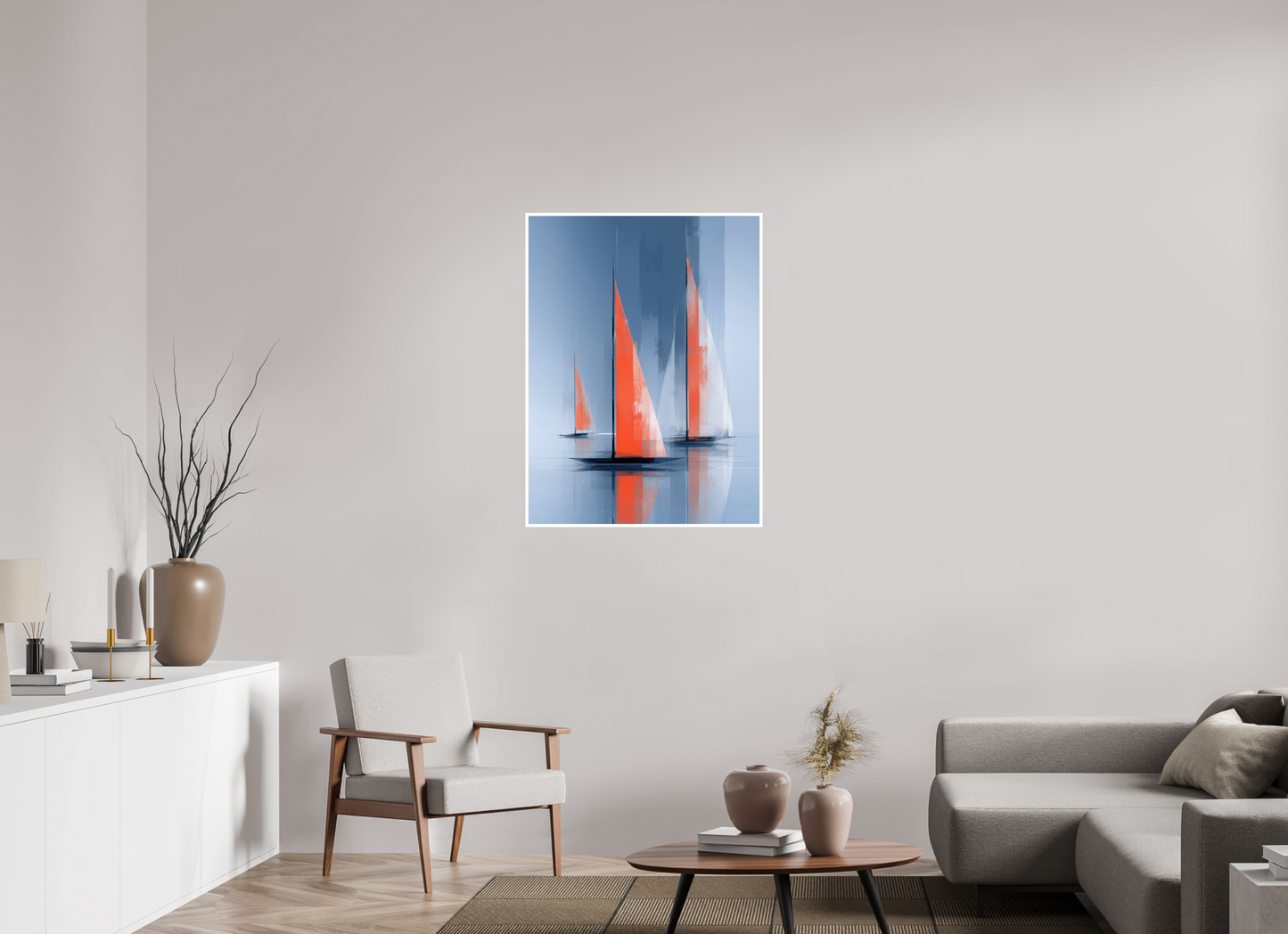 75 x 100 cm, Fine Art Print Hahnemühle Baryta Orange Zeichen