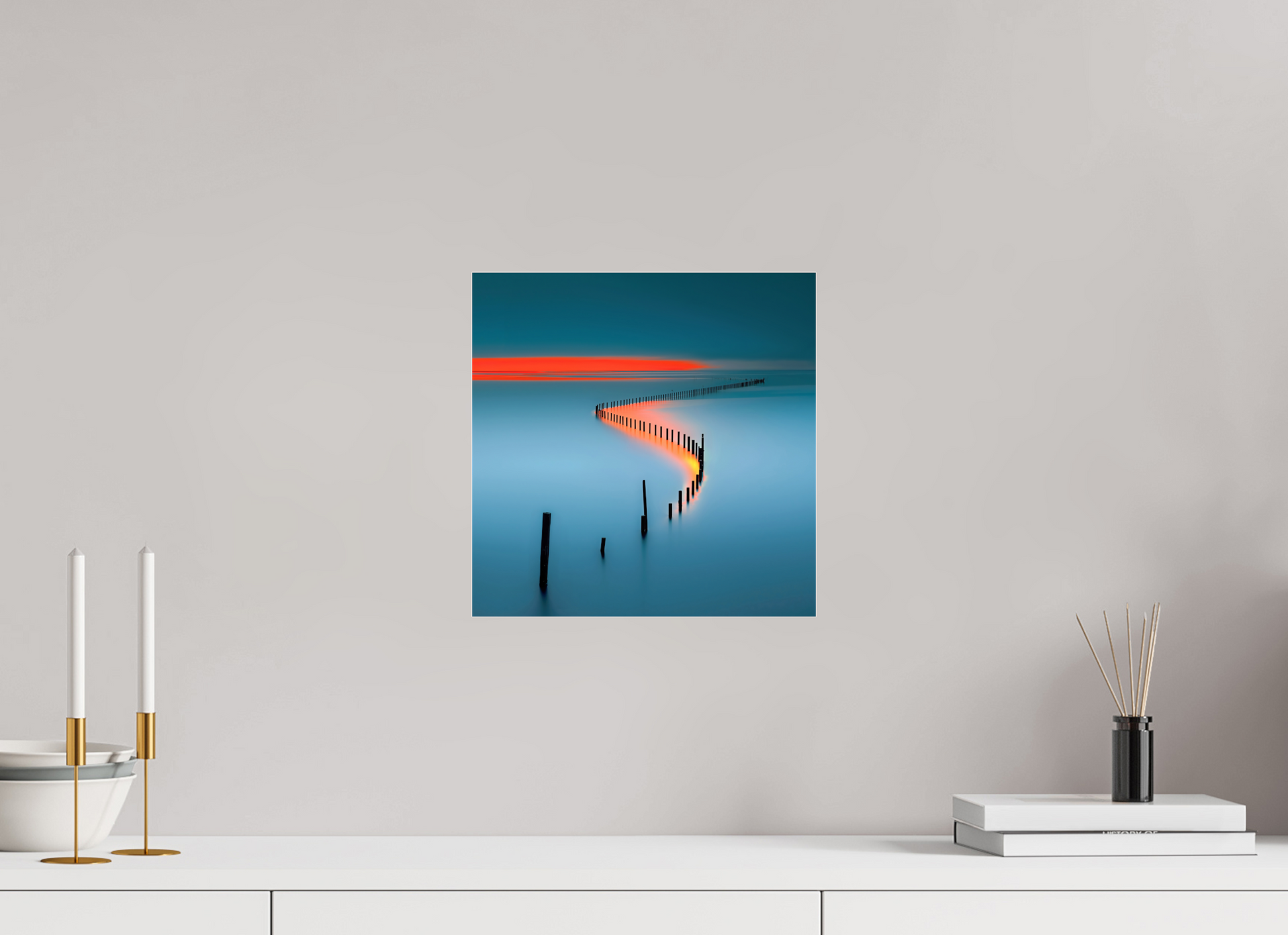 30 x 30 cm, Acrylglas glänzend standard Lichtweg im Watt