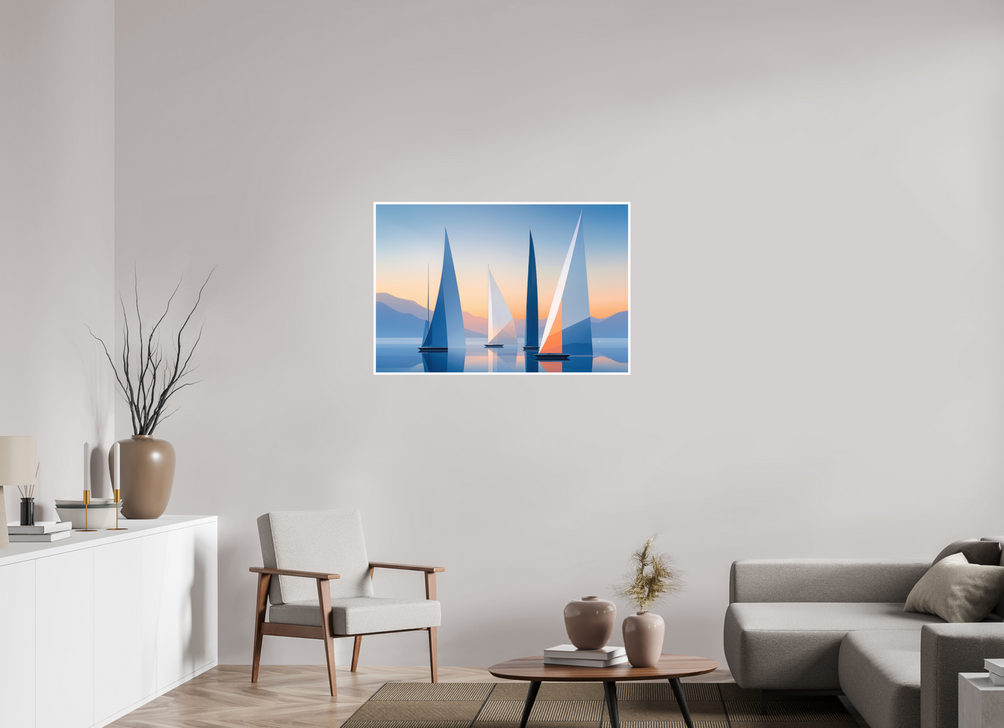 105 x 70 cm, Fine Art Print Hahnemühle Baryta Segel der Stille